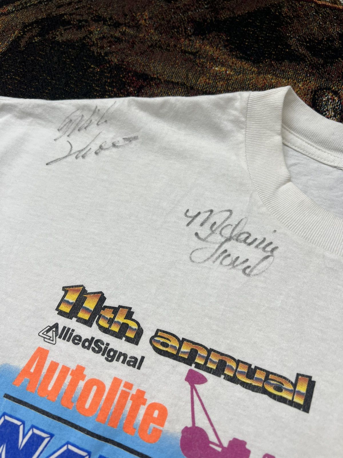 Vintage Vintage '98 NHRA Drivers Signed Tee Size US XXL / EU 58 / 5 - 4 Thumbnail