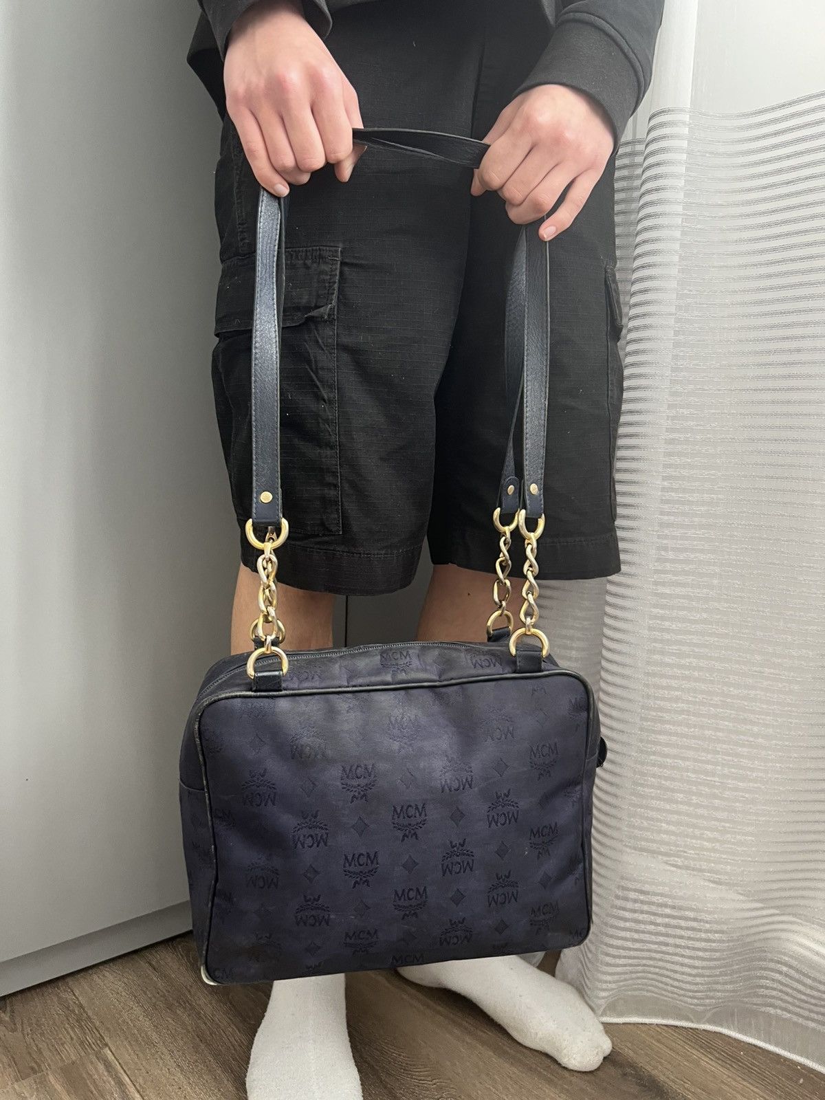 MCM MCM Blue Bag Monogram Size ONE SIZE - 2 Thumbnail