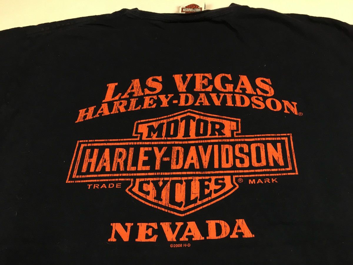 Harley Davidson 90s Harley Davidson Las Vegas Santa’s Helper Logo Tee Size US L / EU 52-54 / 3 - 4 Thumbnail