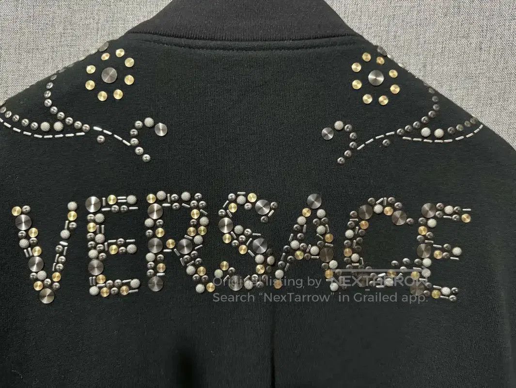 Versace Versace Black Embroidered Logo Men's Jacket . Size US S / EU 44-46 / 1 - 3 Thumbnail