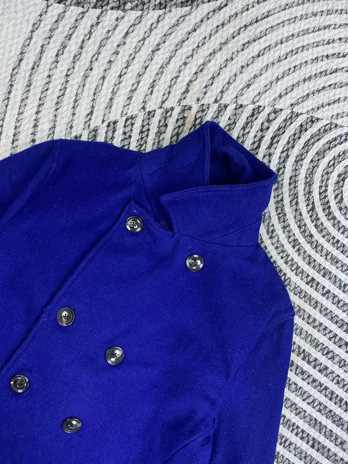 GOSTAR DE FUGA Vtg Gostar De Fuga Double Breasted Blue Wool Coat Jacket Size US M / EU 48-50 / 2 - 7 Thumbnail