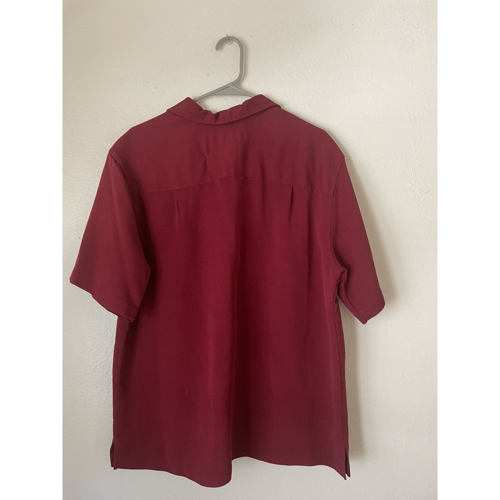 Paradise Found Cezani Red Silk Camp Shirt - Medium - Vintage Size US M / EU 48-50 / 2 - 2 Thumbnail
