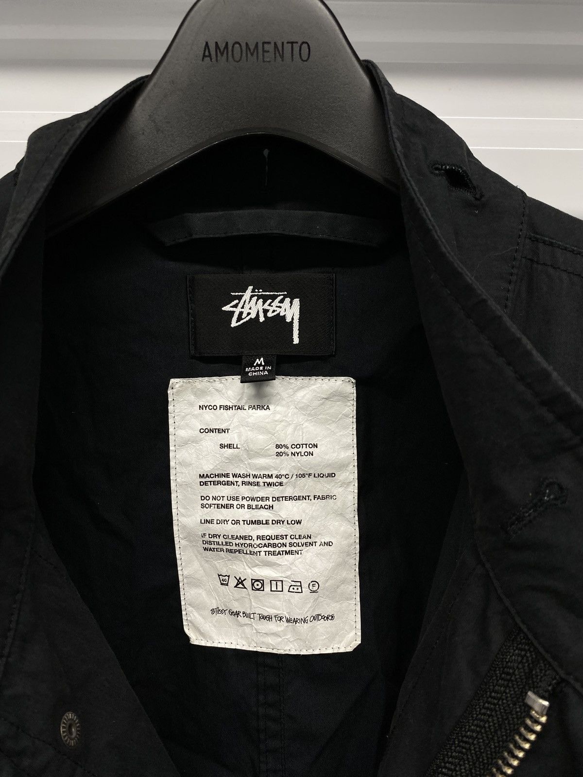 Stussy Stussy Nyco Fishtail Parka 'Black' - Medium Size US M / EU 48-50 / 2 - 7 Thumbnail
