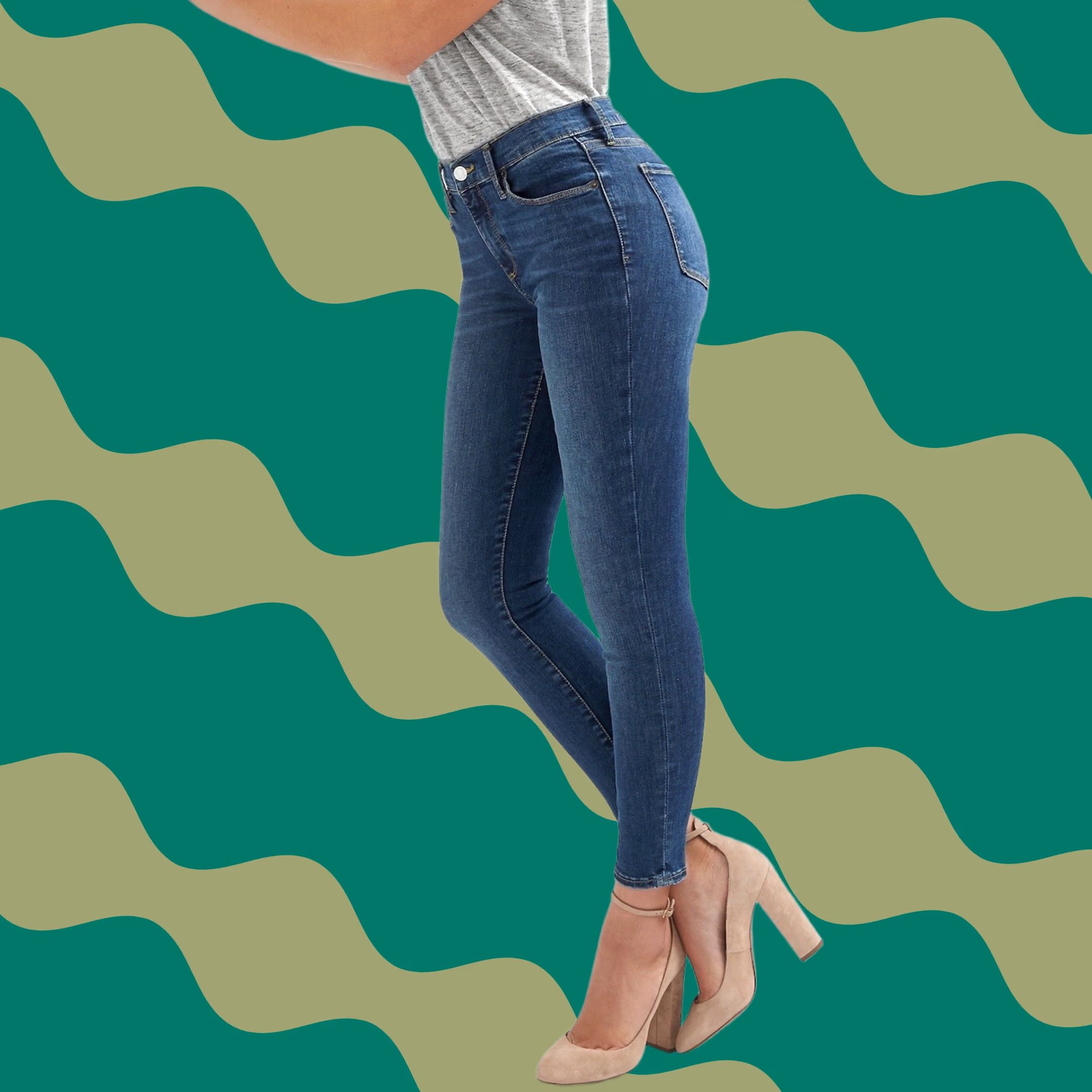 Gap Gap Women Indigo Blue Mid Rise True Skinny Sculpt Stretch Denim Jeans 30R 30x32 Size 30" / US 8 / IT 44 - 1 Thumbnail