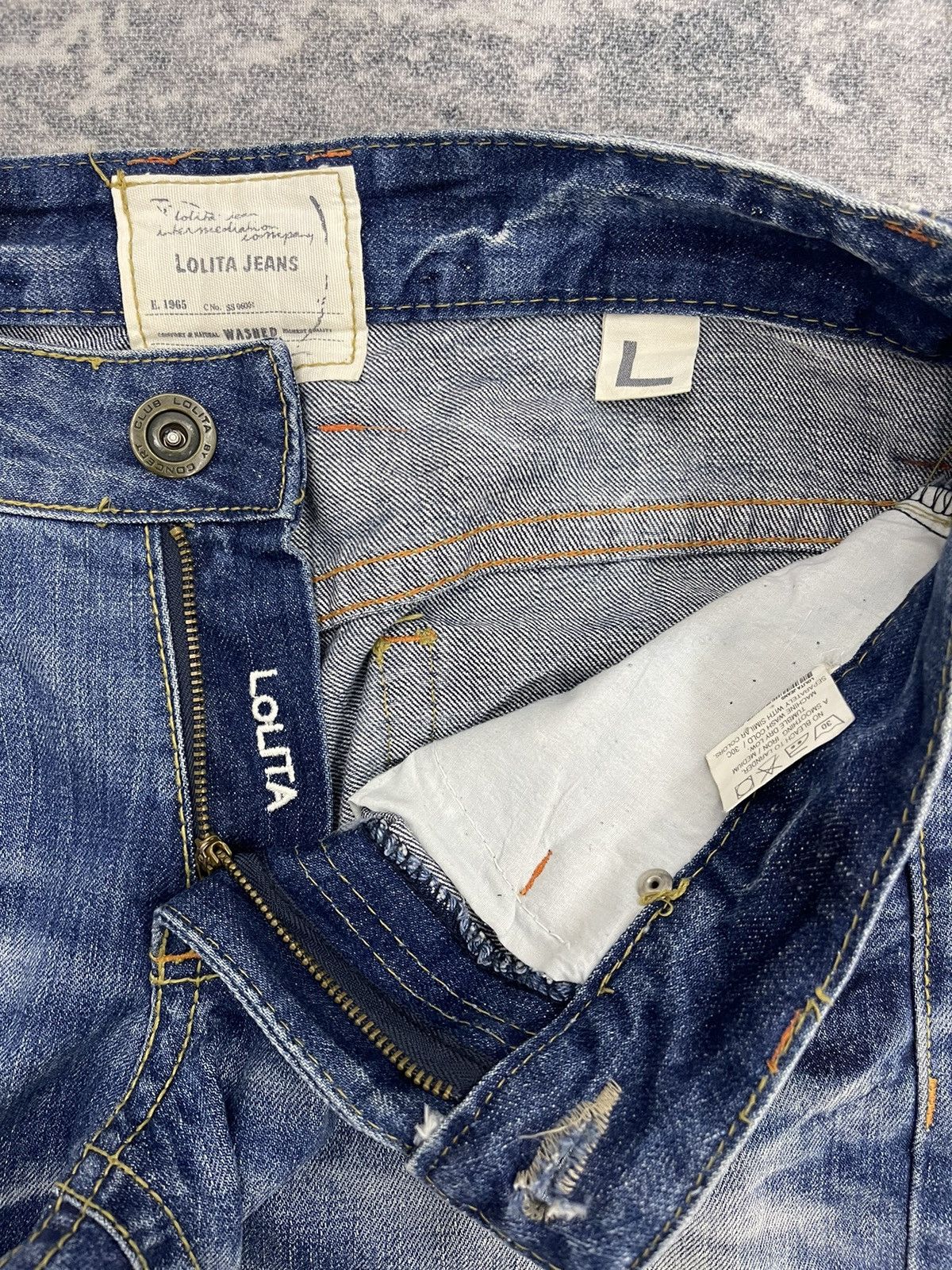 Vintage Vintage Lolita Jeans - Y2K Fairycore Distressed Denim Size US 33 - 6 Thumbnail