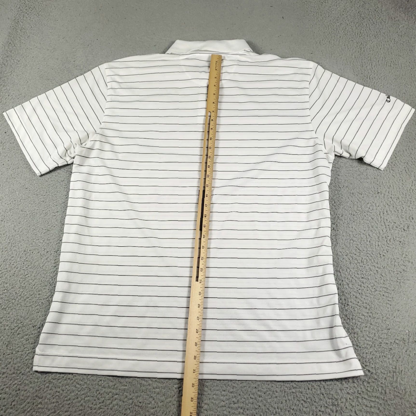 Callaway Callaway Polo Shirt Mens 2XL White Striped Short Sleeve Polo Casual Business Formal Sports Men Size US XXL / EU 58 / 5 - 5 Thumbnail