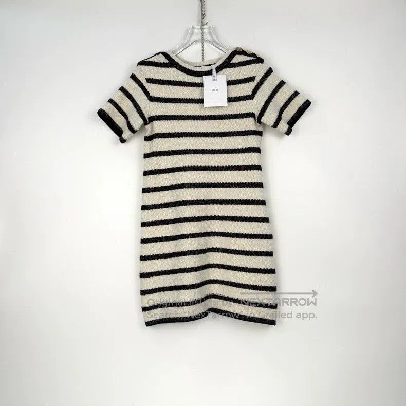 Dior Dior Blue and white striped classic logo short-sleeved kni Size XS / US 0-2 / IT 36-38 - 3 Thumbnail
