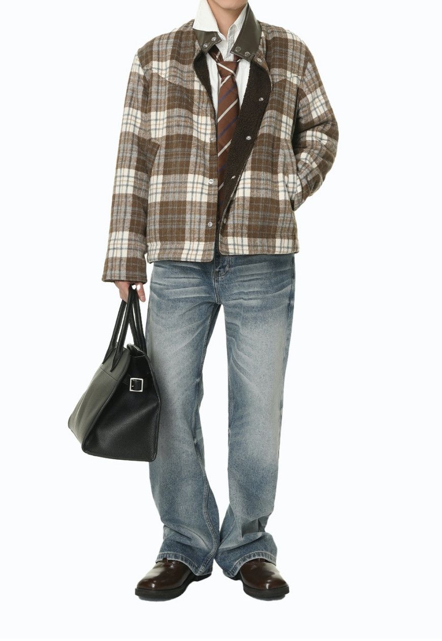 Other Men’s plaid faux lamb wool coat Size US M / EU 48-50 / 2 - 3 Thumbnail
