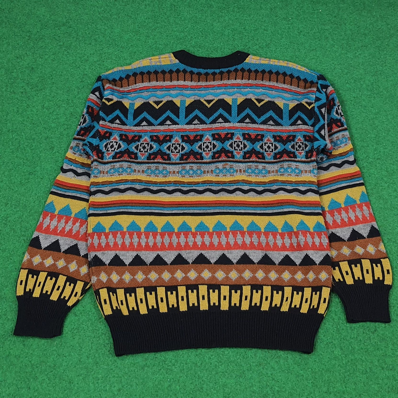 Designer × Vintage Vintage Polo Horse Knitted Sweatshirt Knitwear C220N20 Size US M / EU 48-50 / 2 - 2 Thumbnail