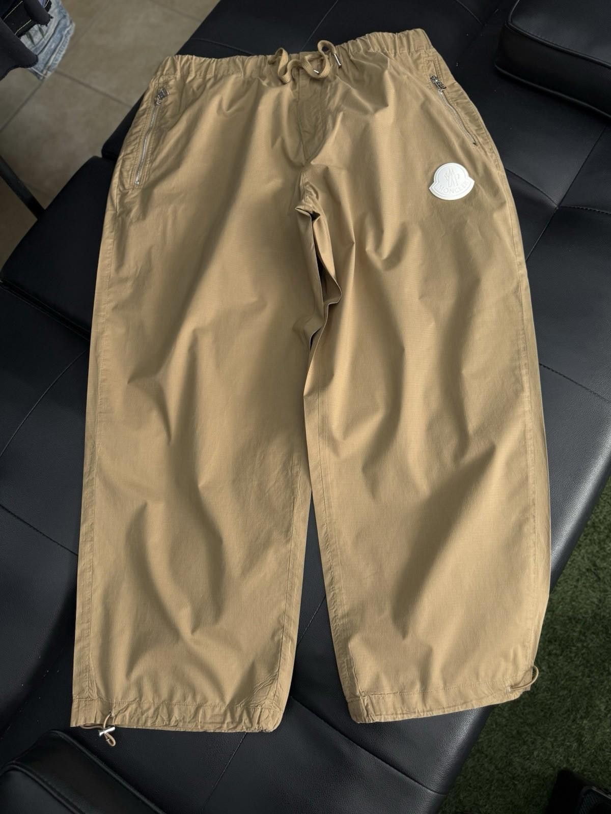 Moncler Moncler Tan Baggy Men Track Pants Size 54 100% Authentic Size US 44 / EU 60 - 1 Thumbnail