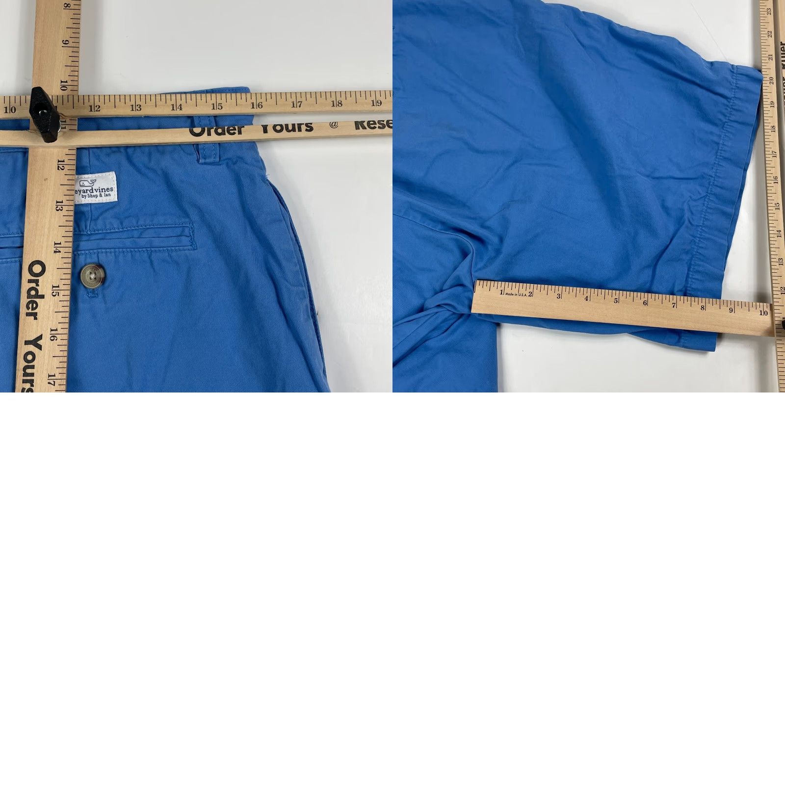 Vineyard Vines Vineyard Vines Shorts Mens 32 x 8 Blue Golf Club Chino Flat Front 5-Pocket Outdoor Linen? Size US 32 / EU 48 - 9 Thumbnail