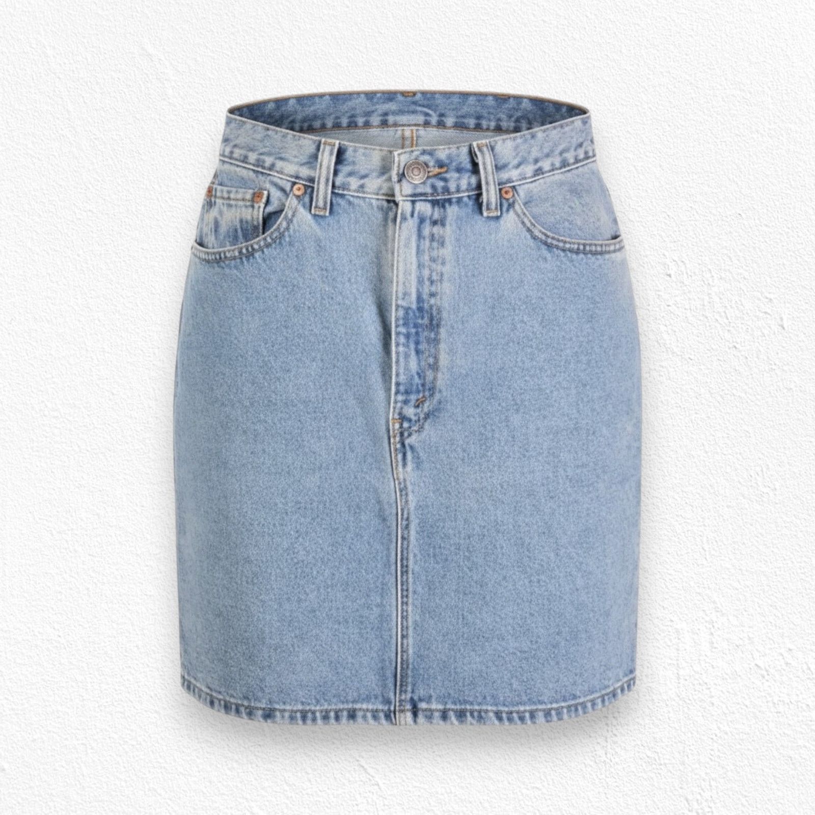 Levi's Vintage Levis Light Wash Double XX Denim Skirt Size 4 Size 27" / US 4 / IT 40 - 1 Thumbnail
