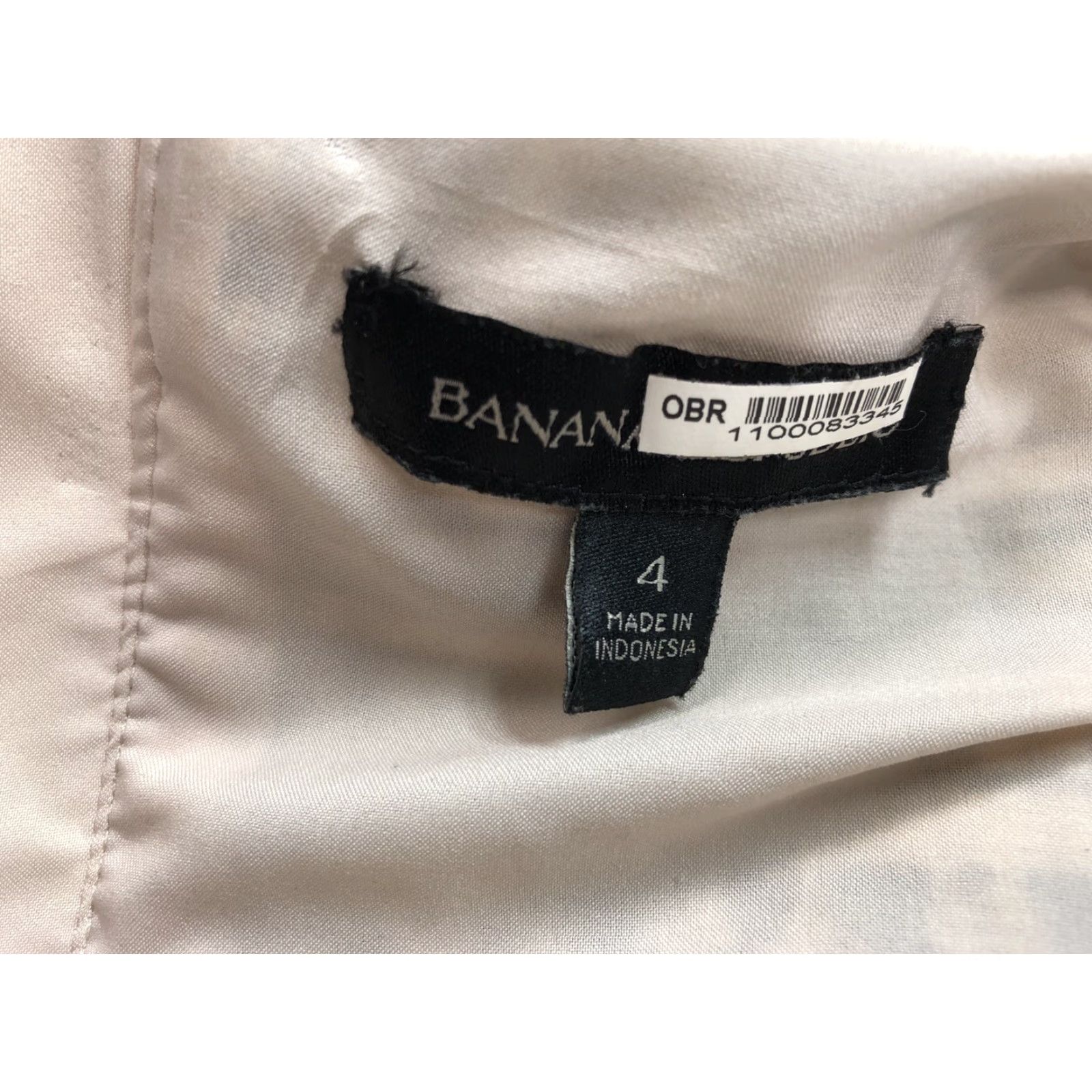 Banana Republic Banana Republic Dress Tan Black Women Size 4 Lined Midi Slip Dress Polyester 32% Polyester 58% Cotton Women’s Regular Size S / US 4 / IT 40 - 7 Thumbnail