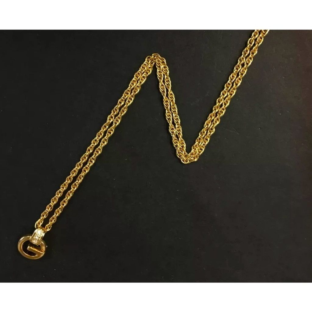 Givenchy Givenchy gold and crystal G logo necklace Size ONE SIZE - 5 Thumbnail