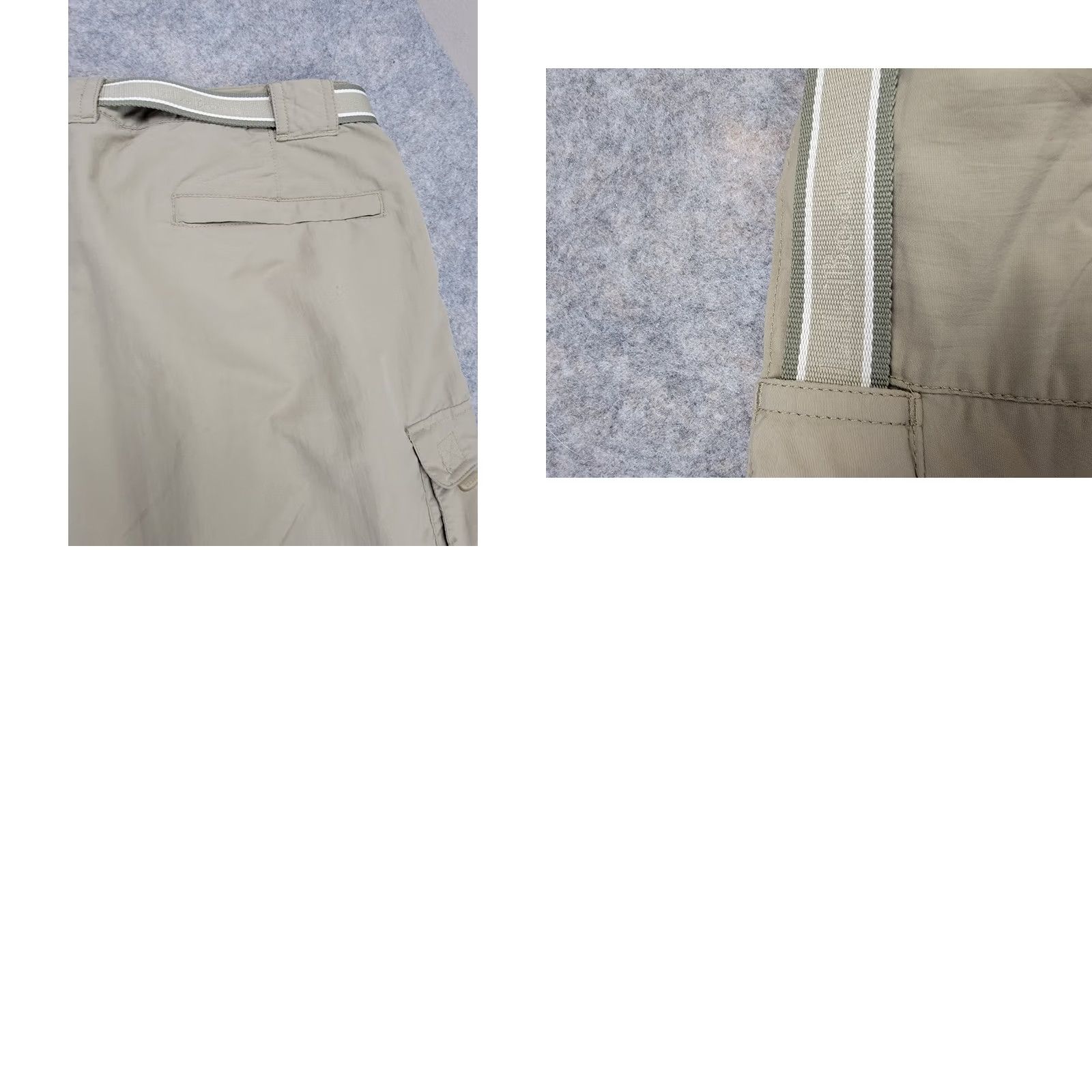 Vintage L.L. Bean Pants Mens Large Brown Convertible Cargo Pockets Belted Outdoor Pants Size US 33 - 10 Thumbnail
