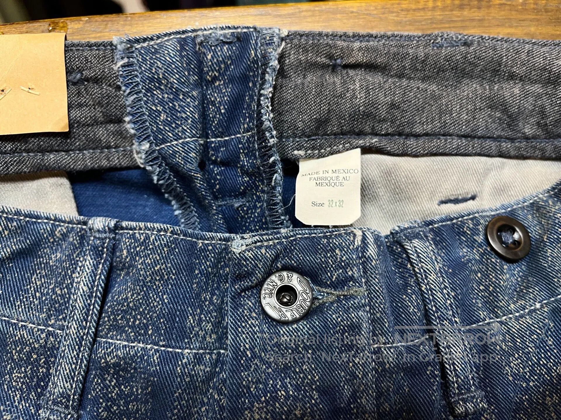 RRL Ralph Lauren blue striped cotton twill pants. Size US 31 - 3 Thumbnail