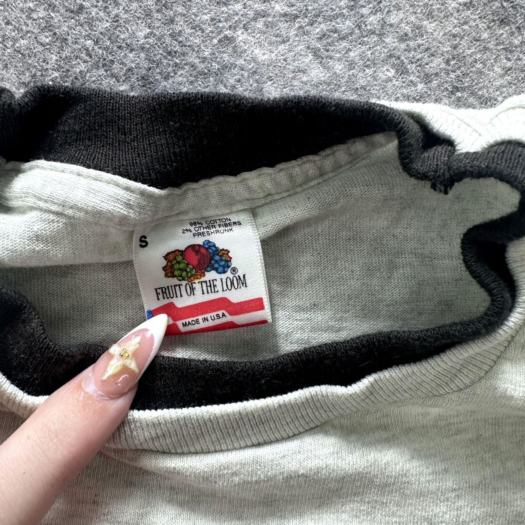 Fruit Of The Loom VINTAGE Fruit of the Loom Shirt Mens S Gray Panda Protect Forests Graphic Tee Size US S / EU 44-46 / 1 - 5 Thumbnail