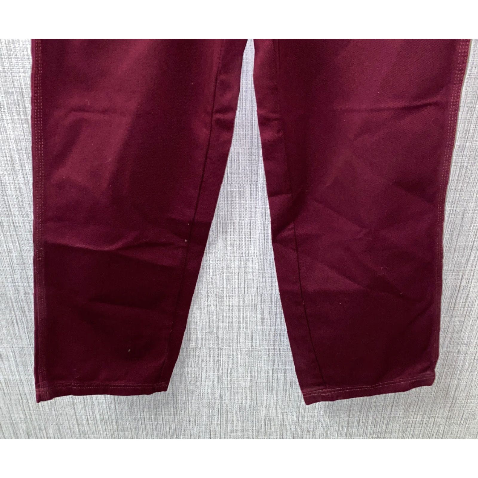 Vintage Jordin Womens Red Pants Zip Fly 100% Cotton Size 18 NEW Size 40" / US 18 - 4 Thumbnail
