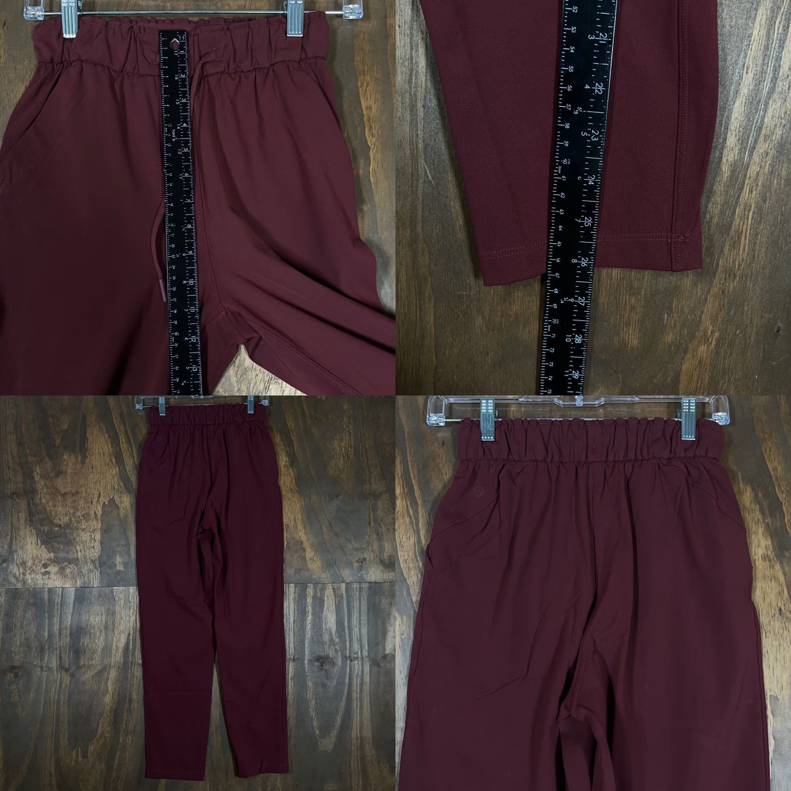 Lululemon Lululemon Womens Pants Maroon High Rise Pull On Drawstring Super Soft Stretch 2 Size 42" / US 20 - 8 Thumbnail