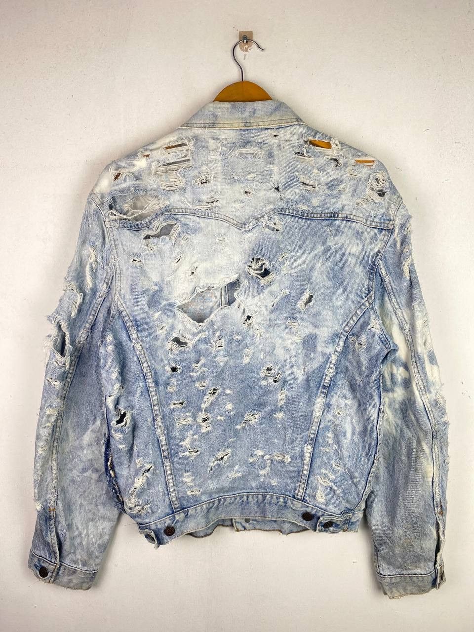 Levi's vintage levis denim jacket distressed very nice design Size US L / EU 52-54 / 3 - 11 Thumbnail