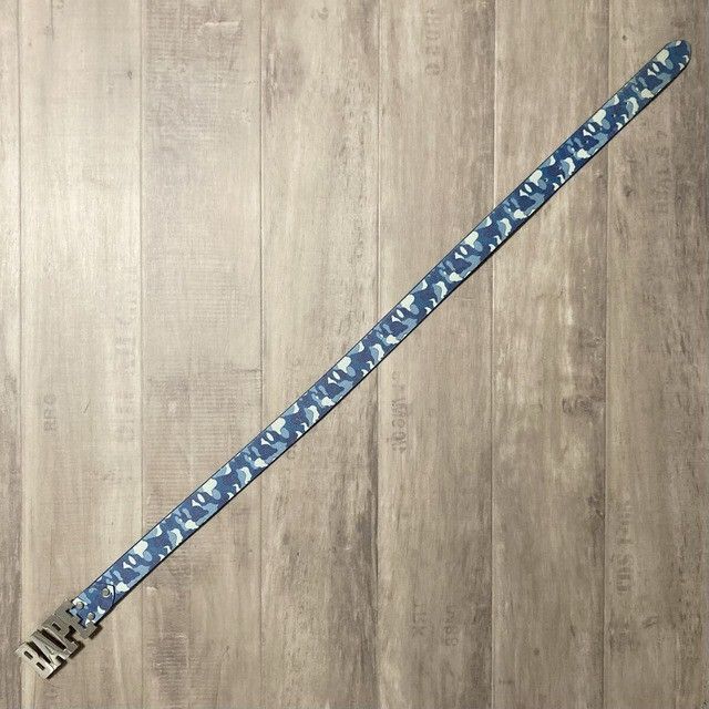 Bape BAPE Leather Belt ABC Camo Blue a bathing ape NIGO Size ONE SIZE - 2 Thumbnail