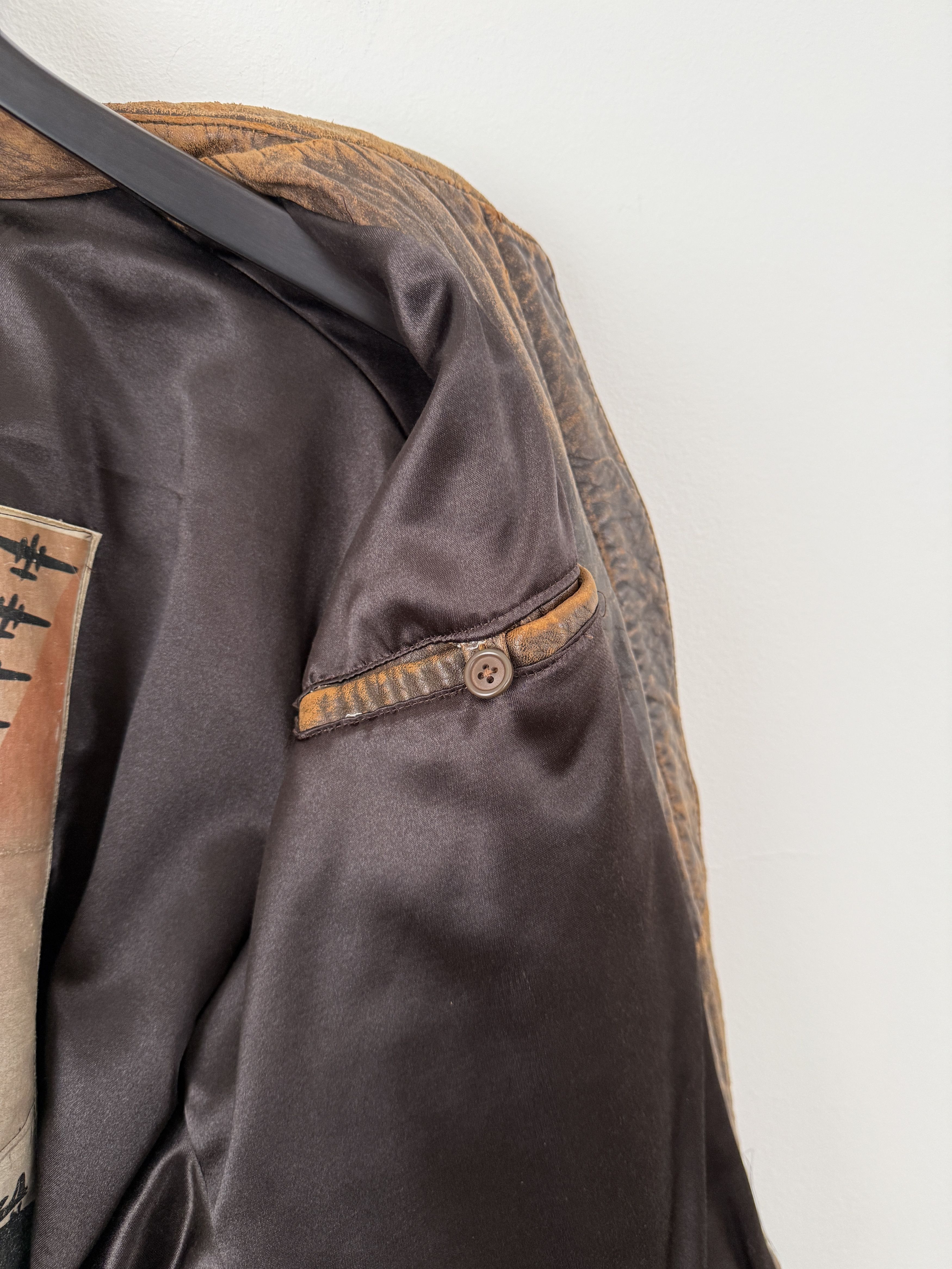 Vintage Leather Bomber Jacket Size US M / EU 48-50 / 2 - 21 Thumbnail