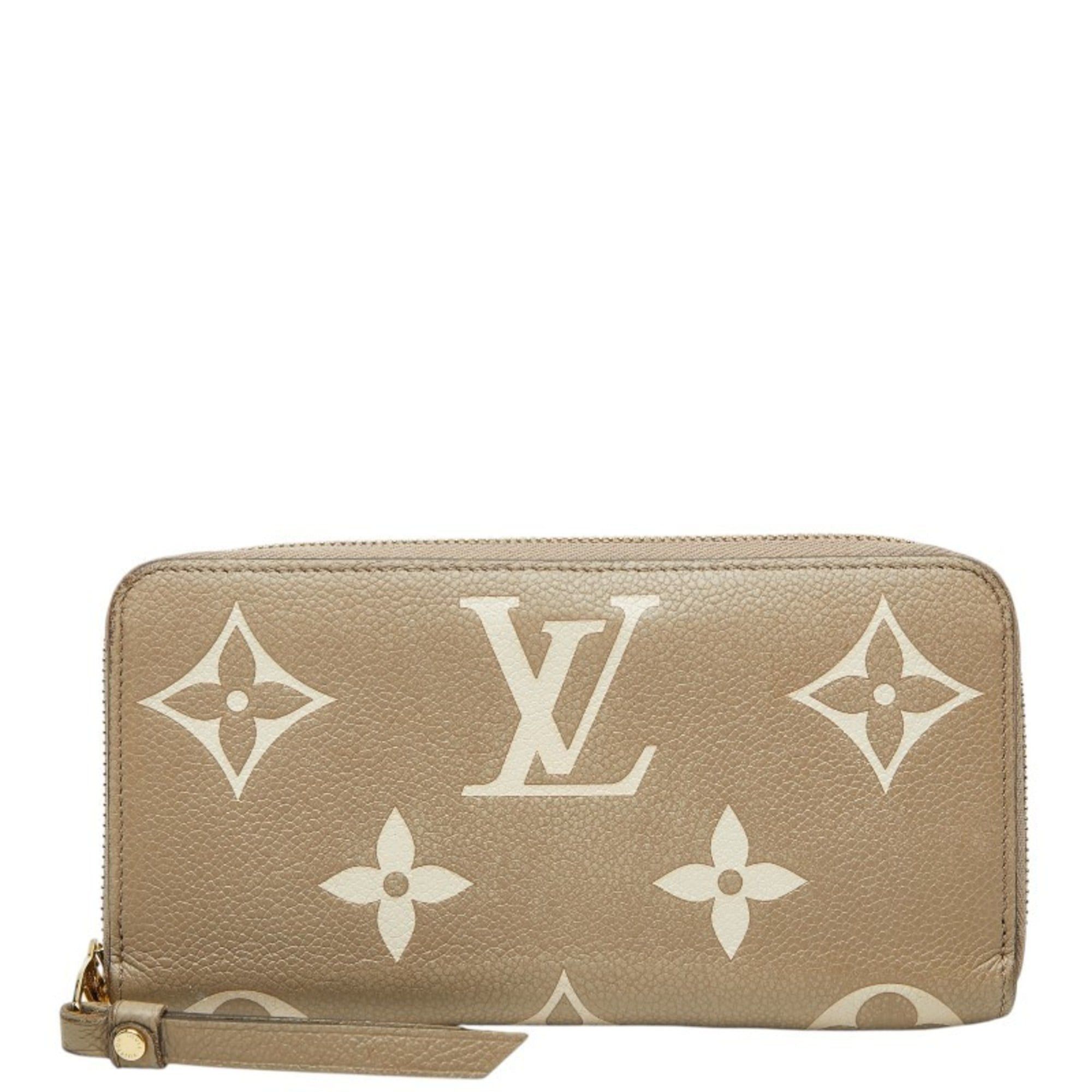 Louis Vuitton Louis Vuitton Monogram Empreinte Zippy Wallet Round Zip Long M69794 Tourterelle Crème Beige Leather Women's LOUIS VUITTON Size ONE SIZE - 1 Thumbnail