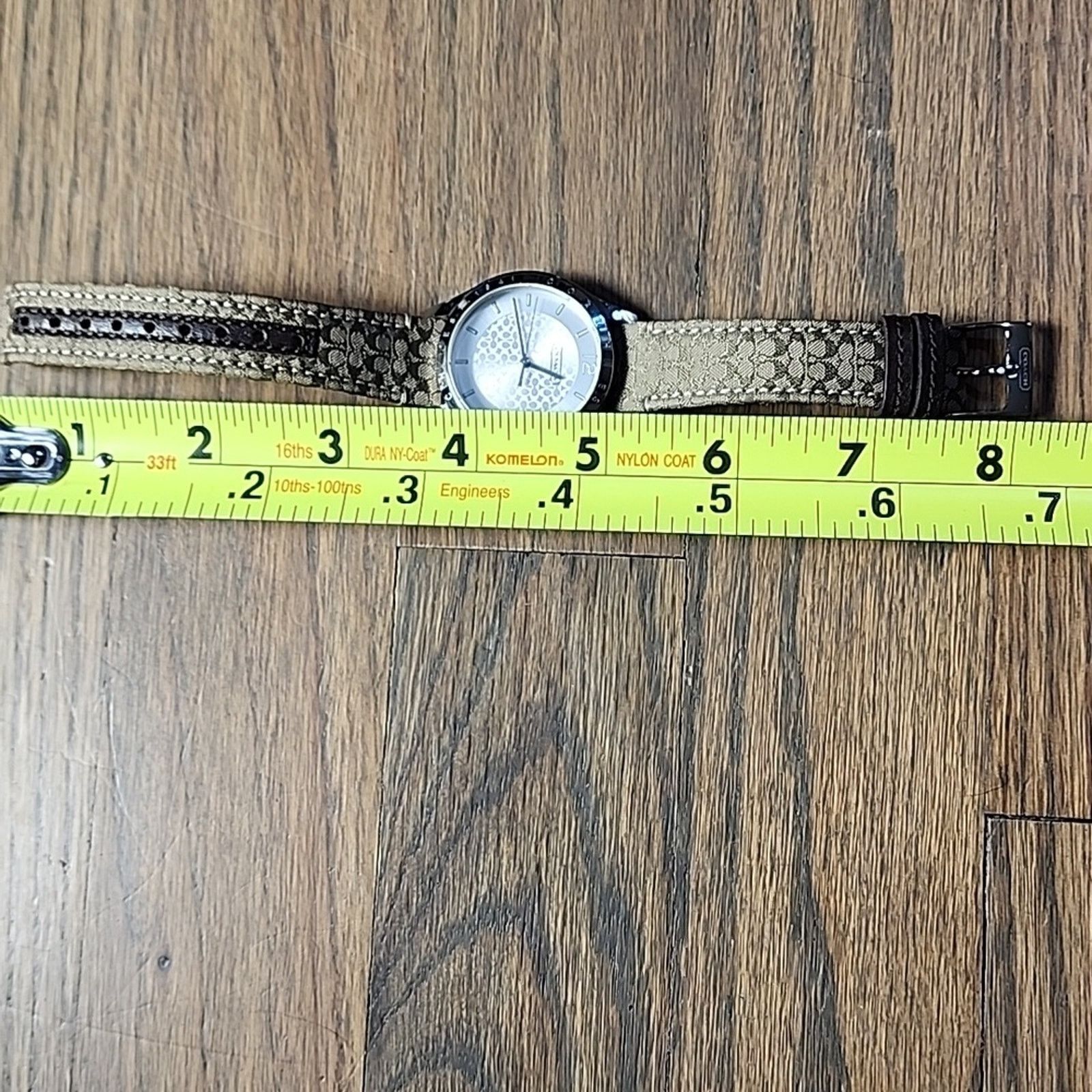 Coach Vintage Classic Coach Tan Signature C Fabric Watch Size ONE SIZE - 8 Thumbnail
