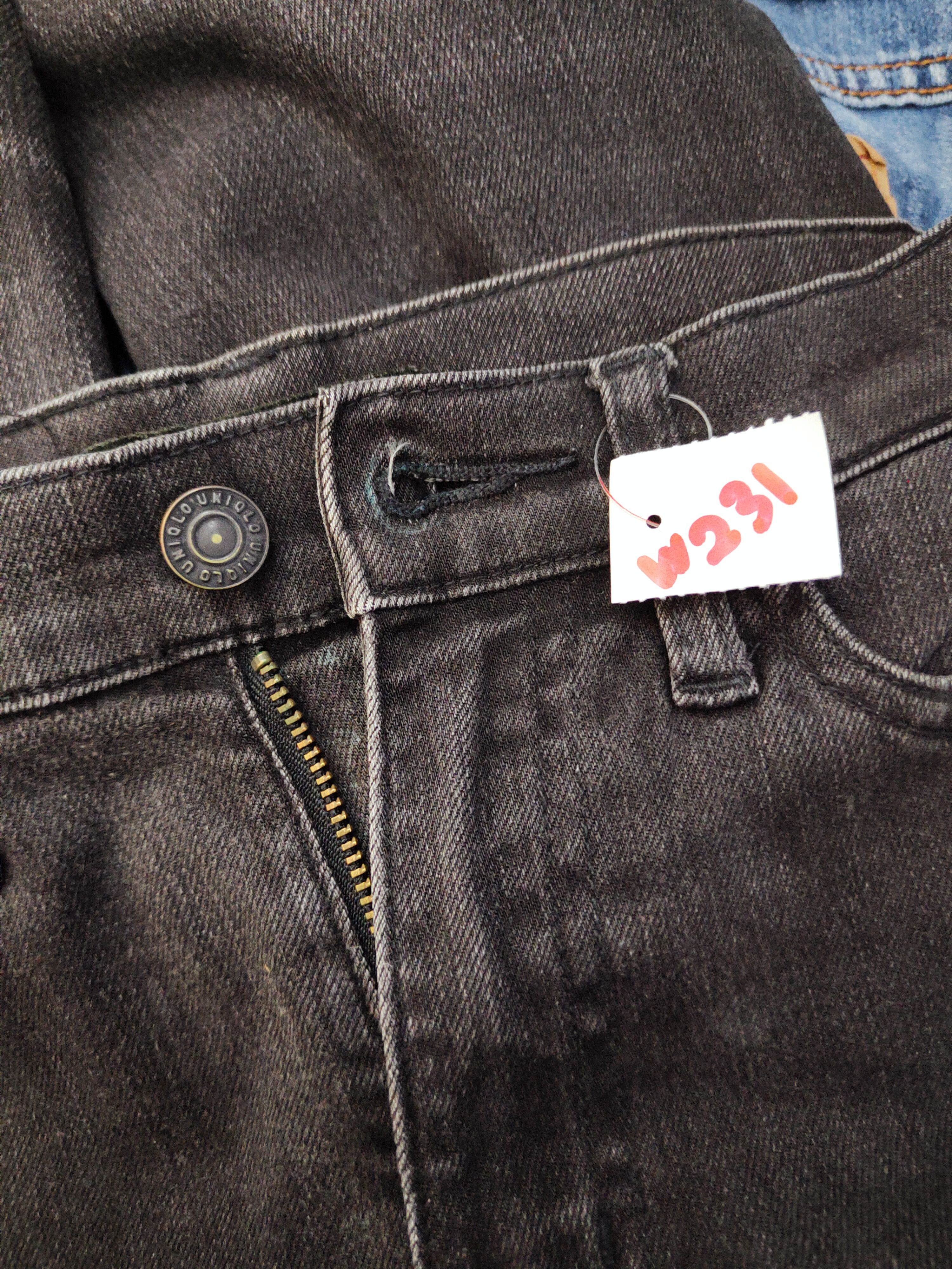 Japanese Brand Uniqlo Black Distressed Ripped Jeans #W231 Size 26" / US 2 / IT 38 - 18 Thumbnail