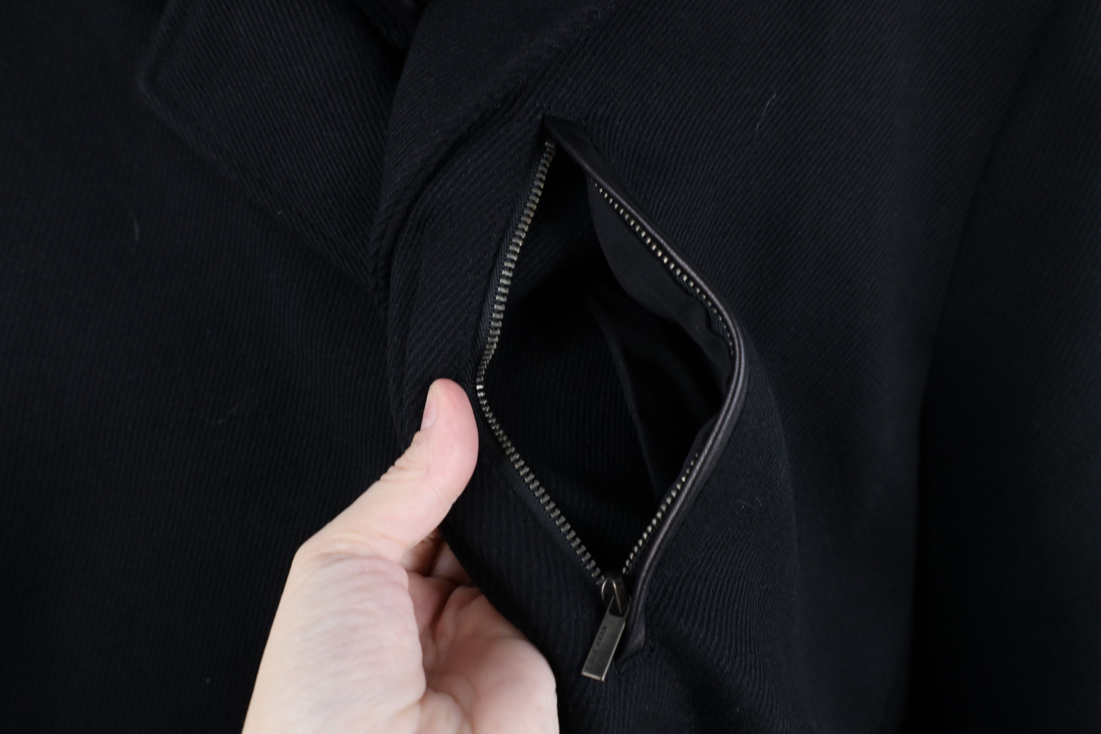 Cole Haan Cole Haan Ribbed Overcoat Jacket with Sweater Bib Black Size US L / EU 52-54 / 3 - 4 Thumbnail