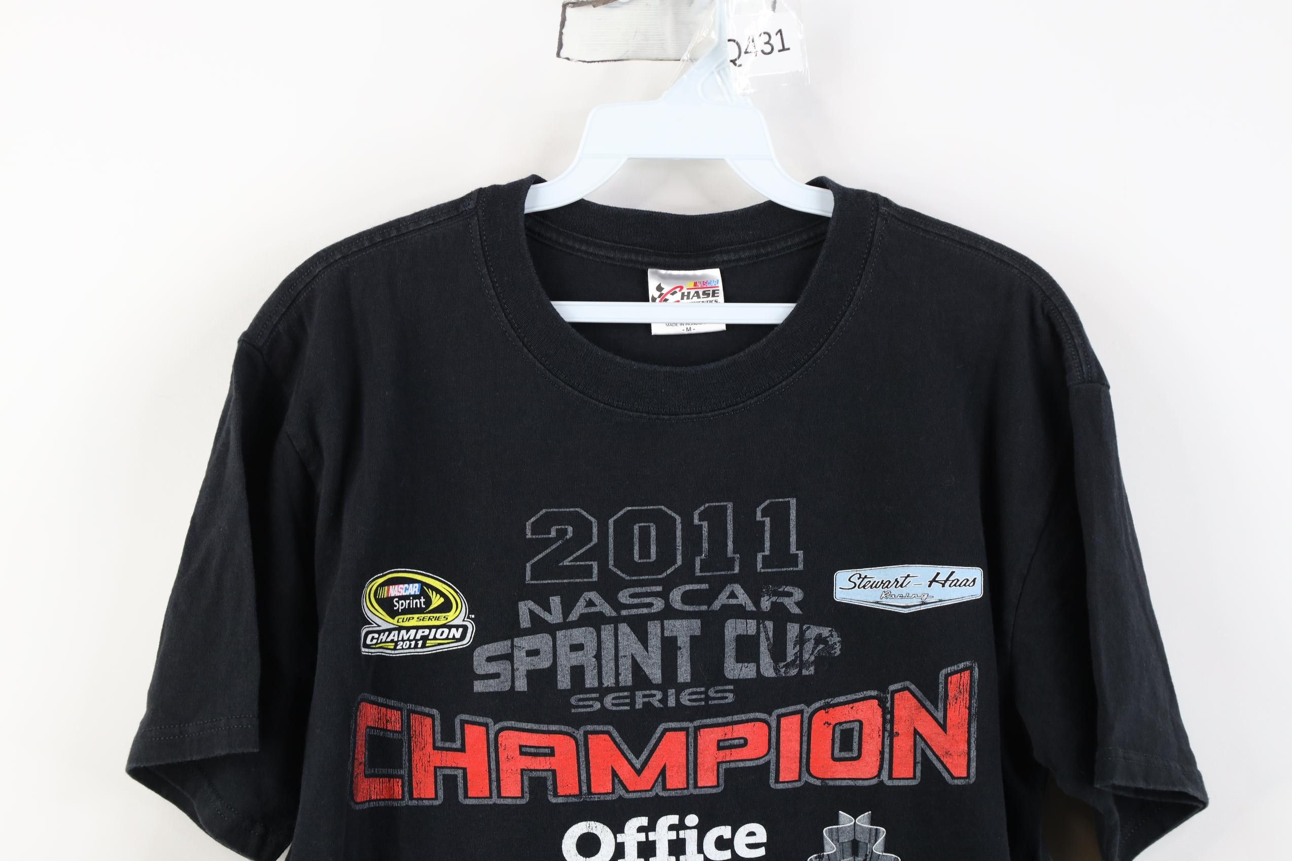 Vintage Y2K NASCAR 2011 Champion Tony Stewart Short Sleeve T-Shirt Size US M / EU 48-50 / 2 - 2 Thumbnail