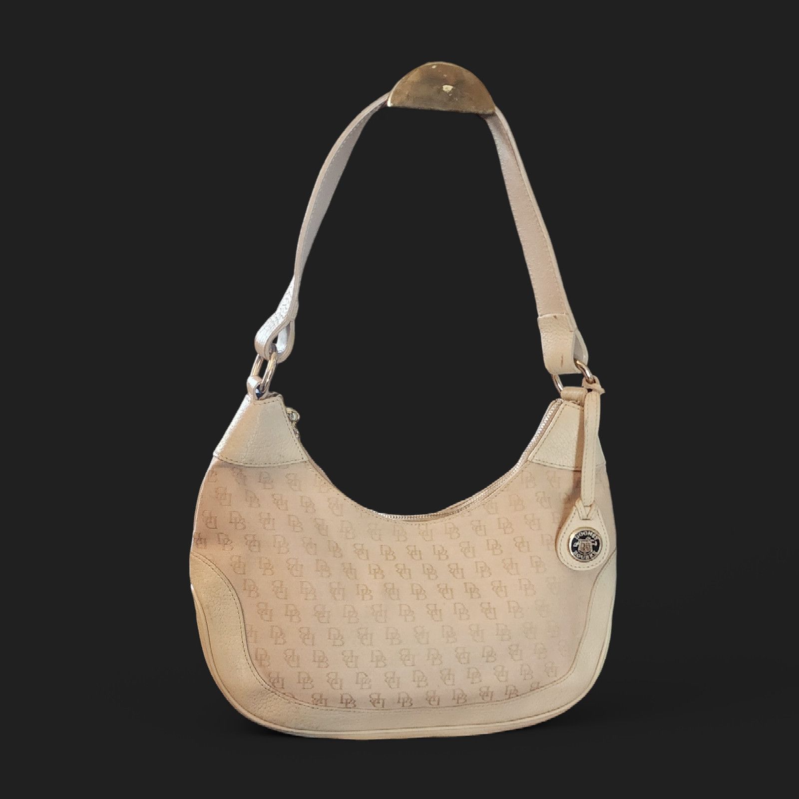 Dooney & Bourke Dooney & Bourke Small Hobo Handbag cream in color Size ONE SIZE - 1 Thumbnail
