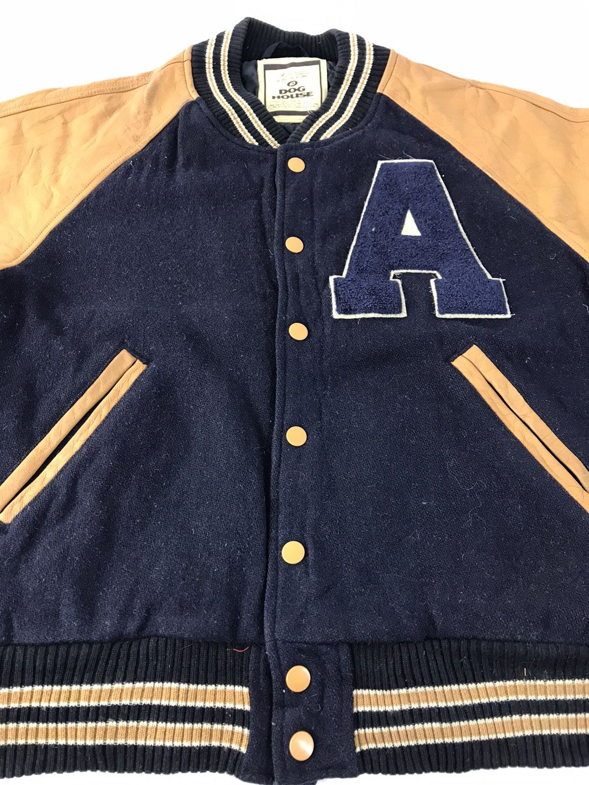 Genuine Leather Dog House Griffey 24 Simple Varsity Jacket Leather Sleeve Size US L / EU 52-54 / 3 - 3 Thumbnail