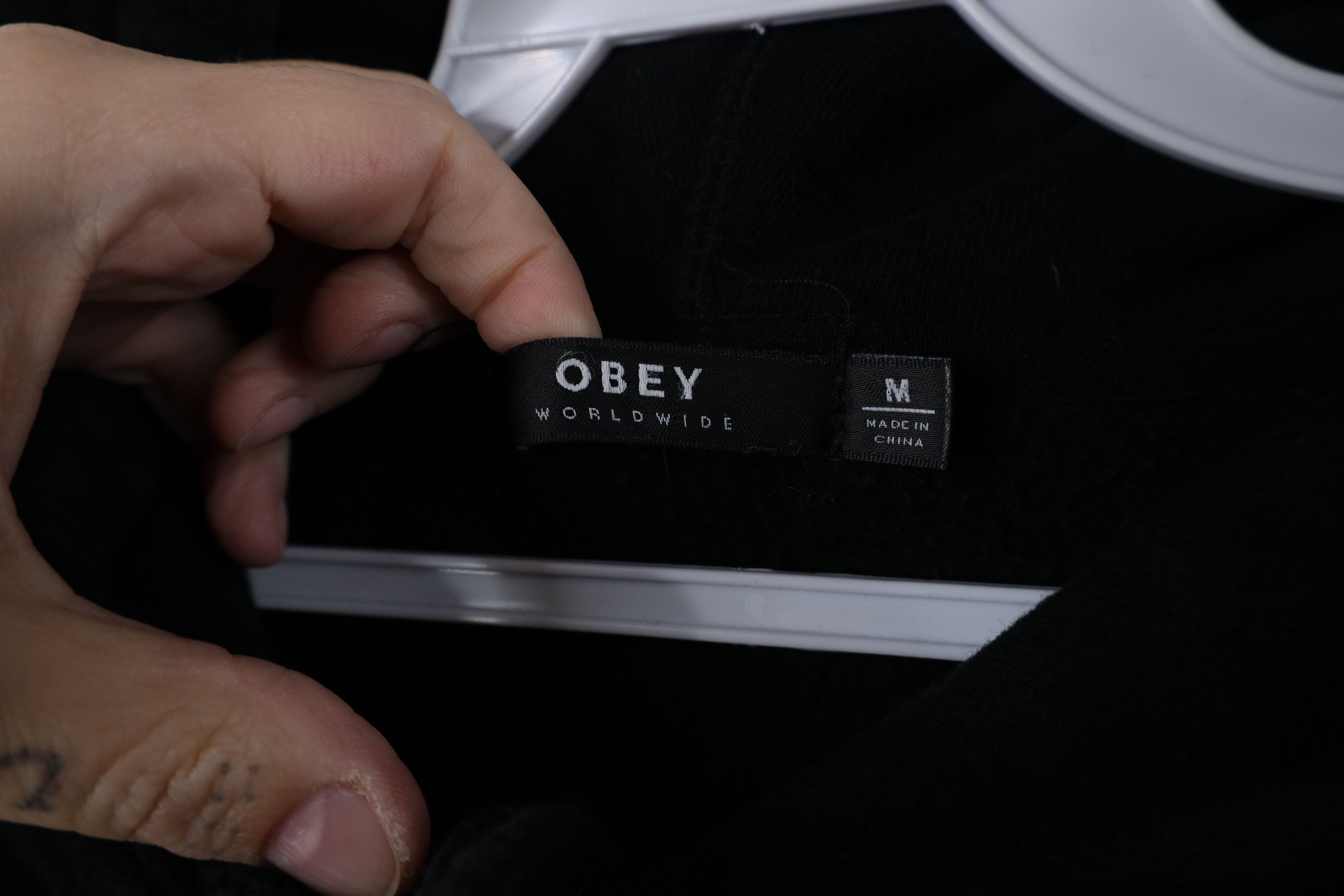 Obey × Vintage Vintage Obey Propaganda Spell Out Flower Hoodie Sweatshirt Size M / US 6-8 / IT 42-44 - 11 Thumbnail