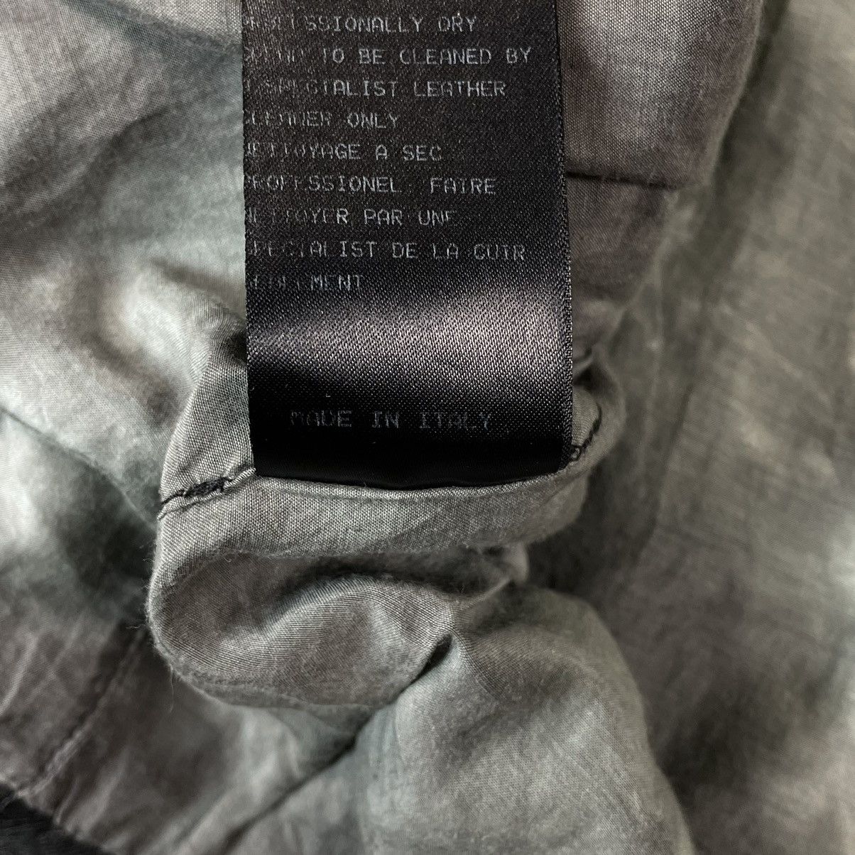 Drome DROMe Italy Printed Leather Biker Jacket Like Rick Owens Size S / US 4 / IT 40 - 16 Thumbnail