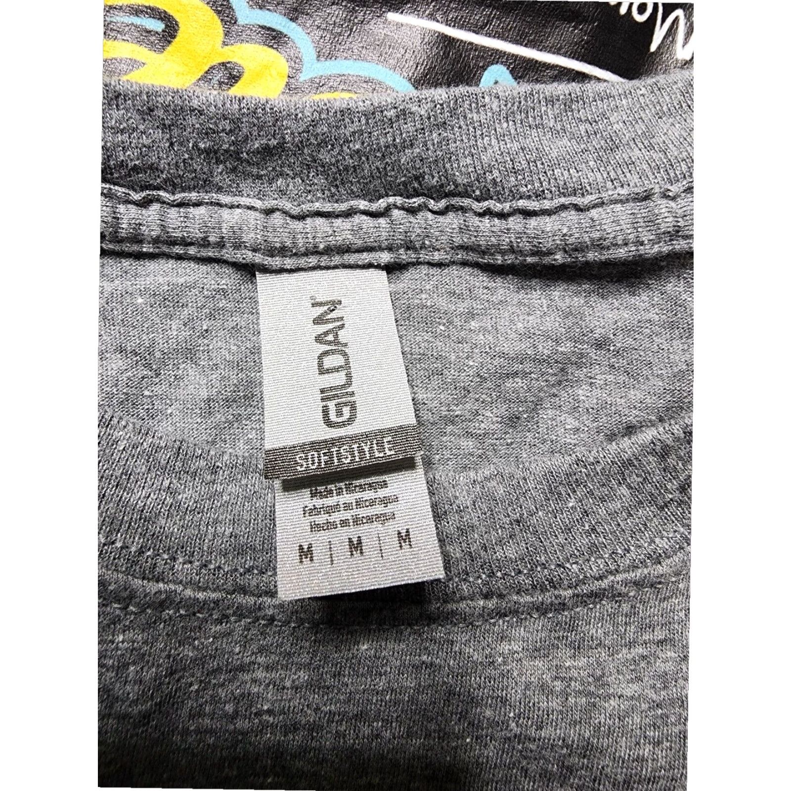 Gildan Gildan Double Sided Cajun T Shirt Gray Mens M Short Sleeve Crew Neck Size US M / EU 48-50 / 2 - 5 Thumbnail