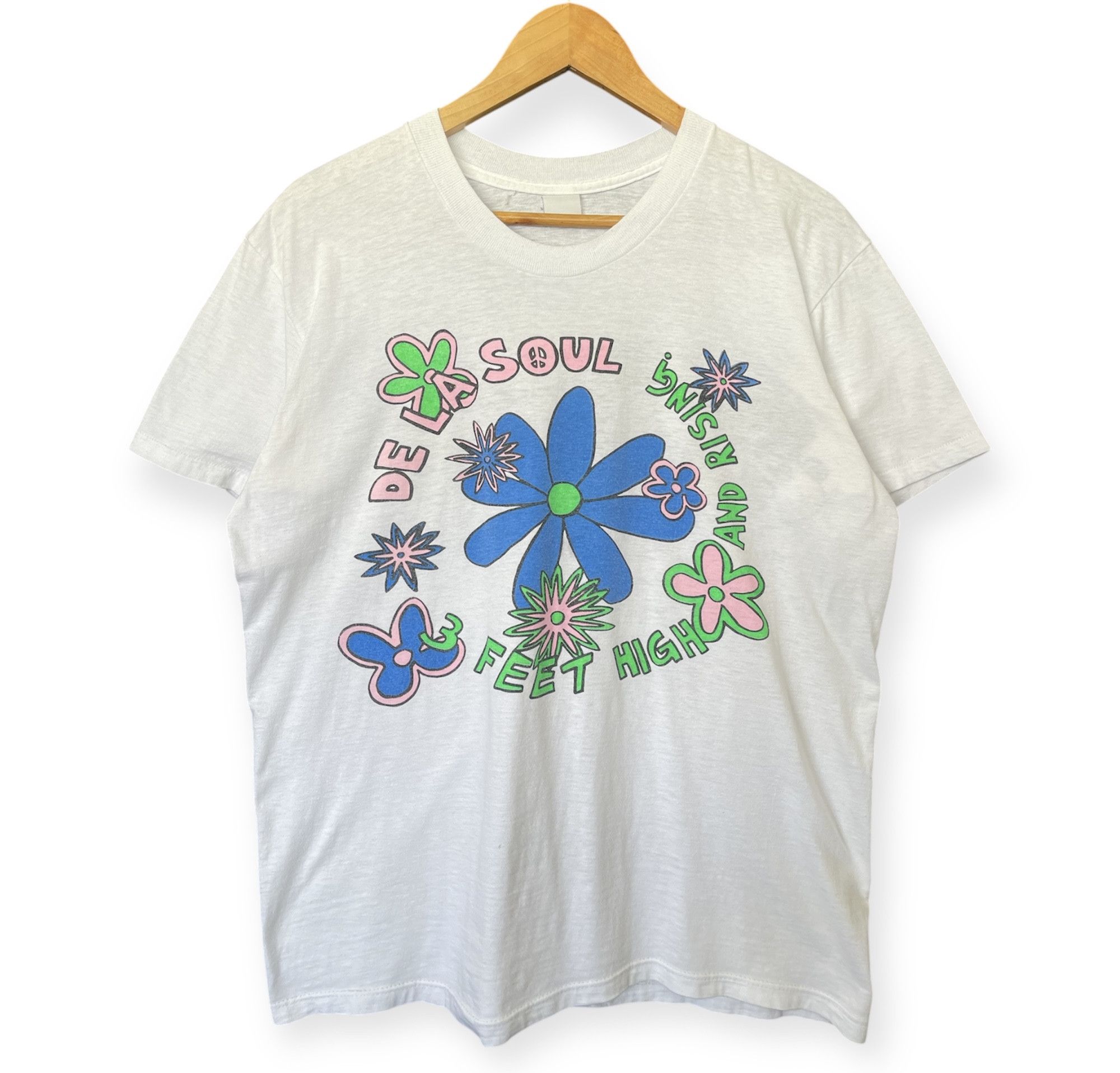 Vintage Vintage 80s Dela Soul Promo Shirt Size US L / EU 52-54 / 3 - 1 Thumbnail