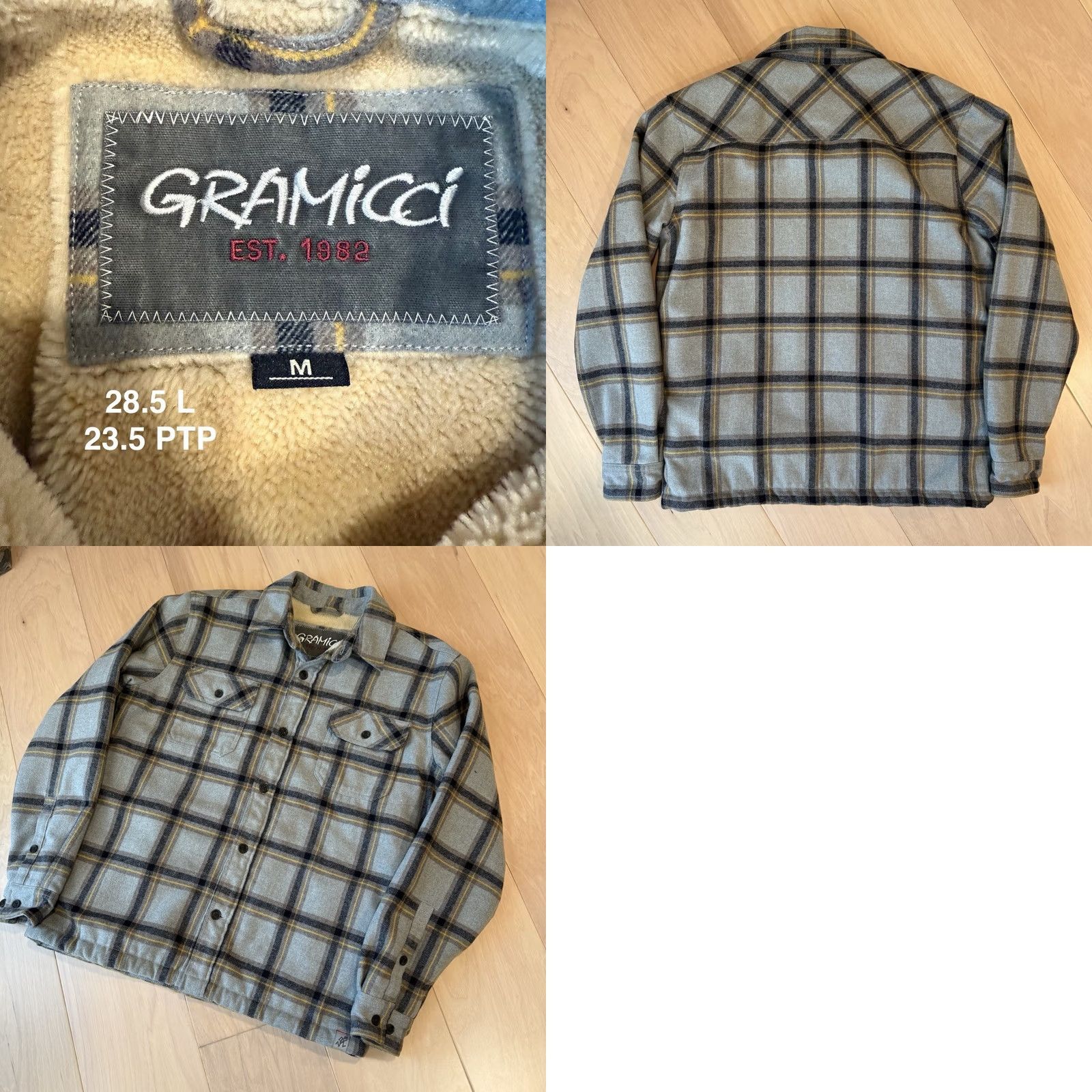 Gramicci Gramicci Shirt Jacket Medium Multicolor Lined Heavy Flannel Hiking Outerwear Mens Jacket Size US M / EU 48-50 / 2 - 8 Thumbnail
