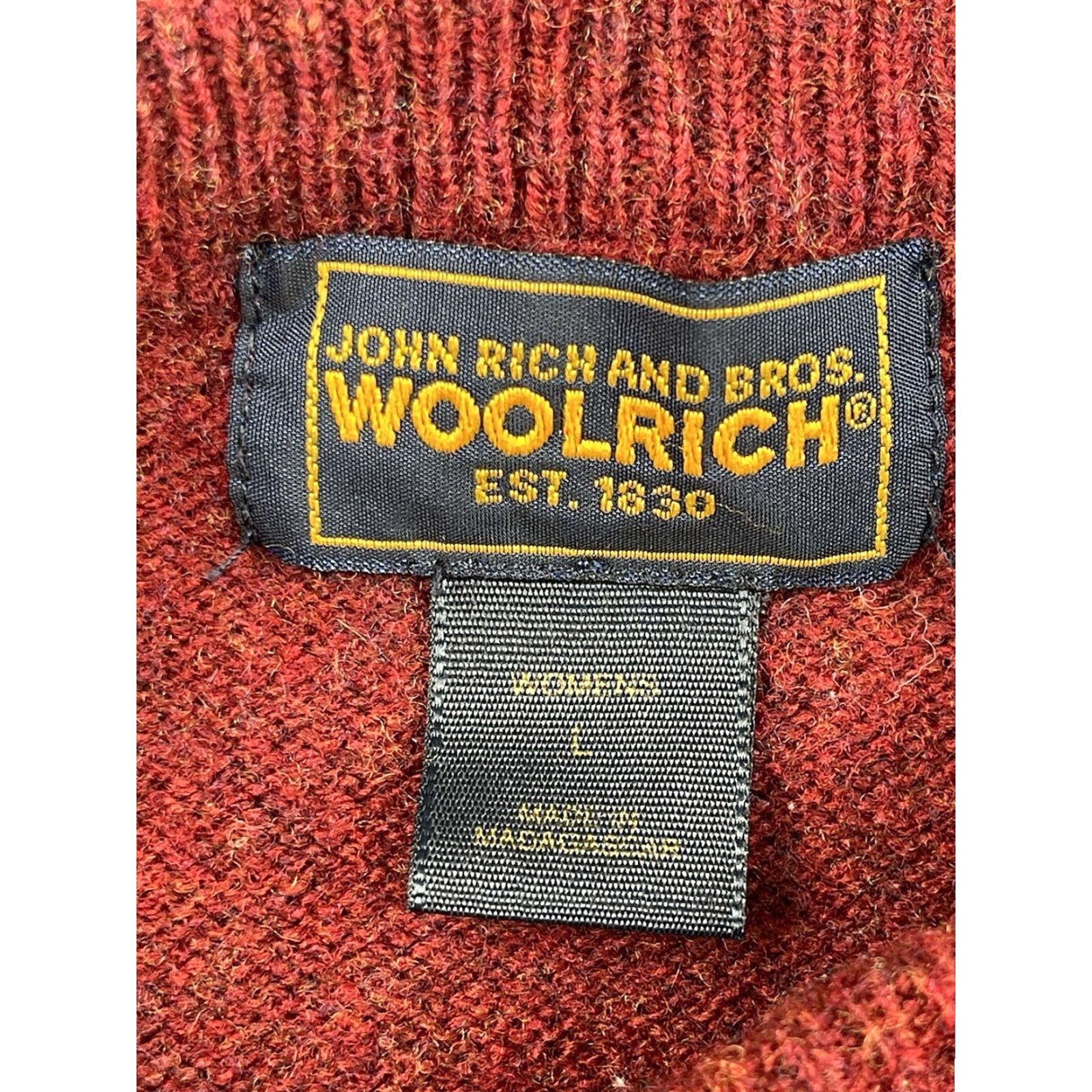 Vintage VINTAGE Woolrich Wool Sweater Crewneck Sweater Women’s Large Red Knit Fisherman Holiday Winter Mens? Girls? Wait. Size L / US 10 / IT 46 - 3 Thumbnail