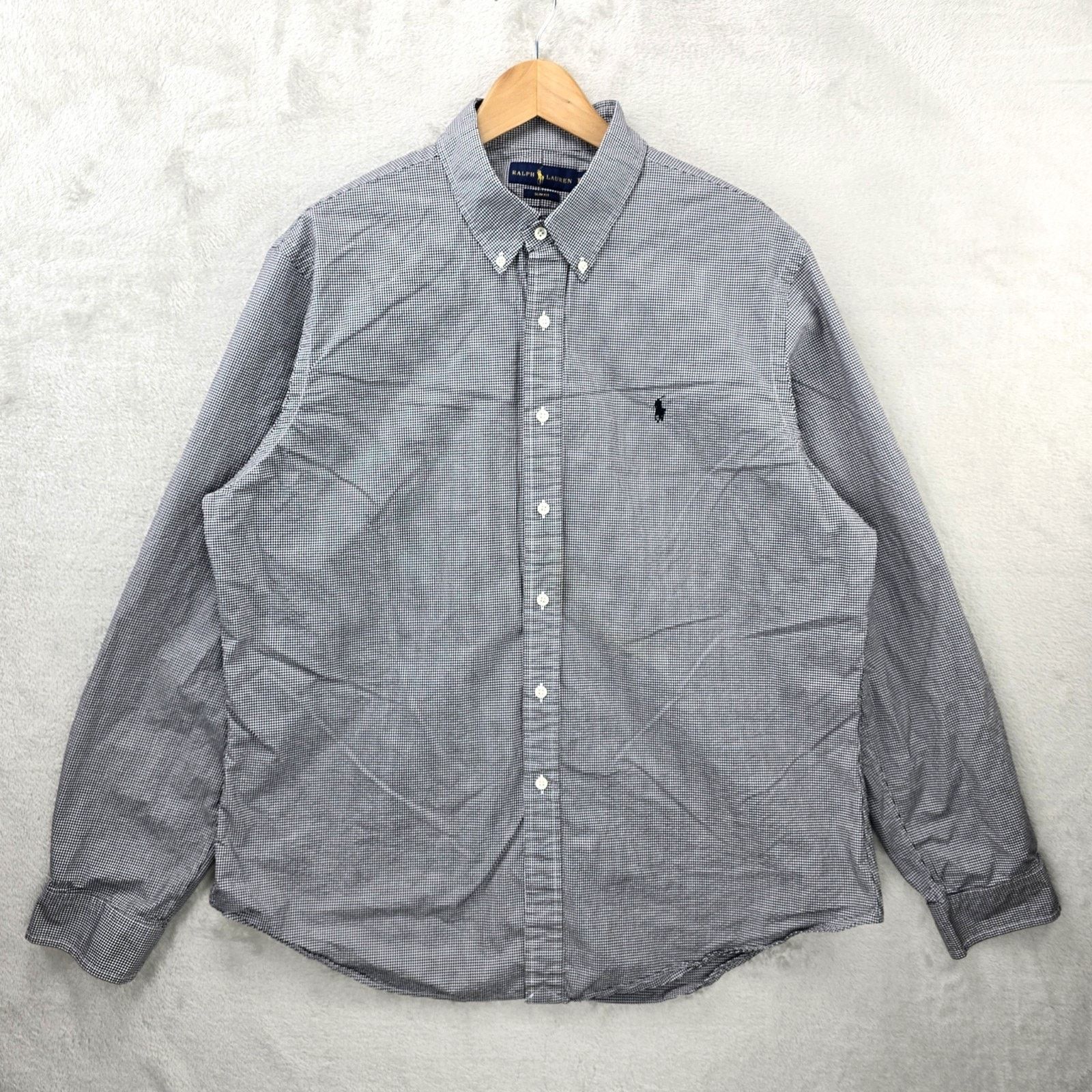 Ralph Lauren Ralph Lauren Shirt Mens XXL Black Plaid Slim Fit Button Down Size US XXL / EU 58 / 5 - 1 Thumbnail