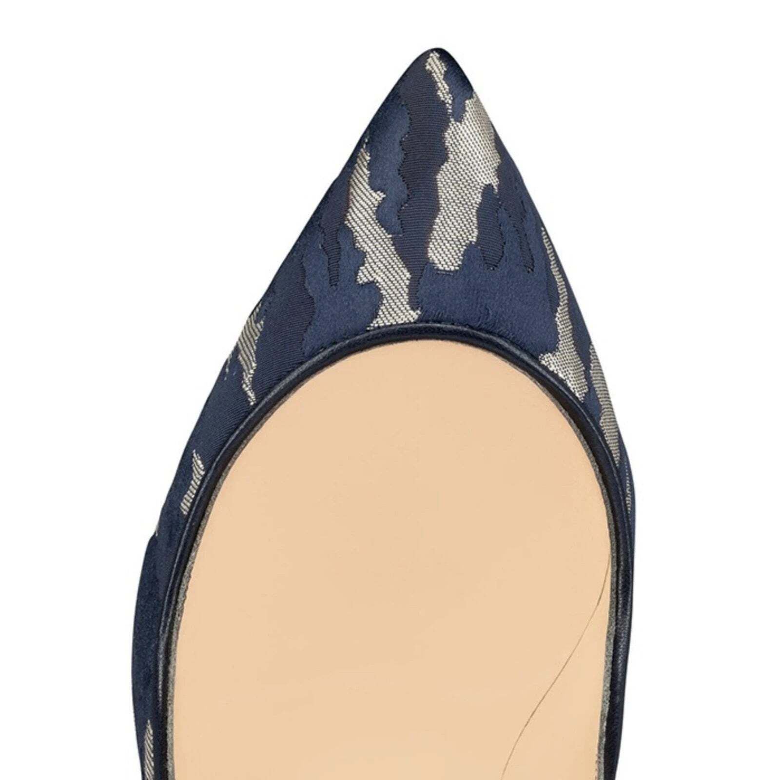 Christian Louboutin Christian Louboutin Pigalle Follies 100 Blue Camo JQ Size US 8.5 / IT 38.5 - 6 Thumbnail