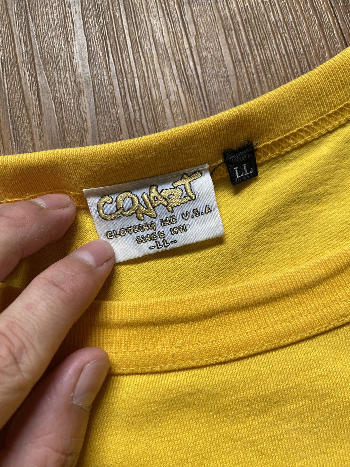 Vintage Vintage CONART Streetwear All Of Print 90s Yellow Size US XL / EU 56 / 4 - 6 Thumbnail