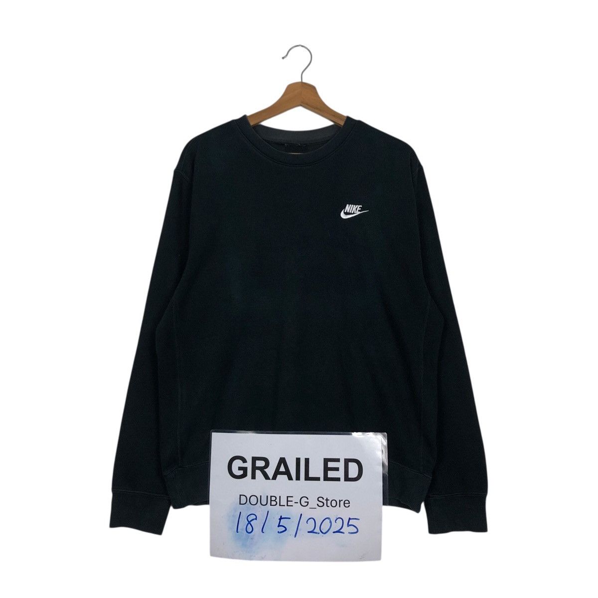 📌Vintage Sweatshirt Nike Big Logo Rich Black
