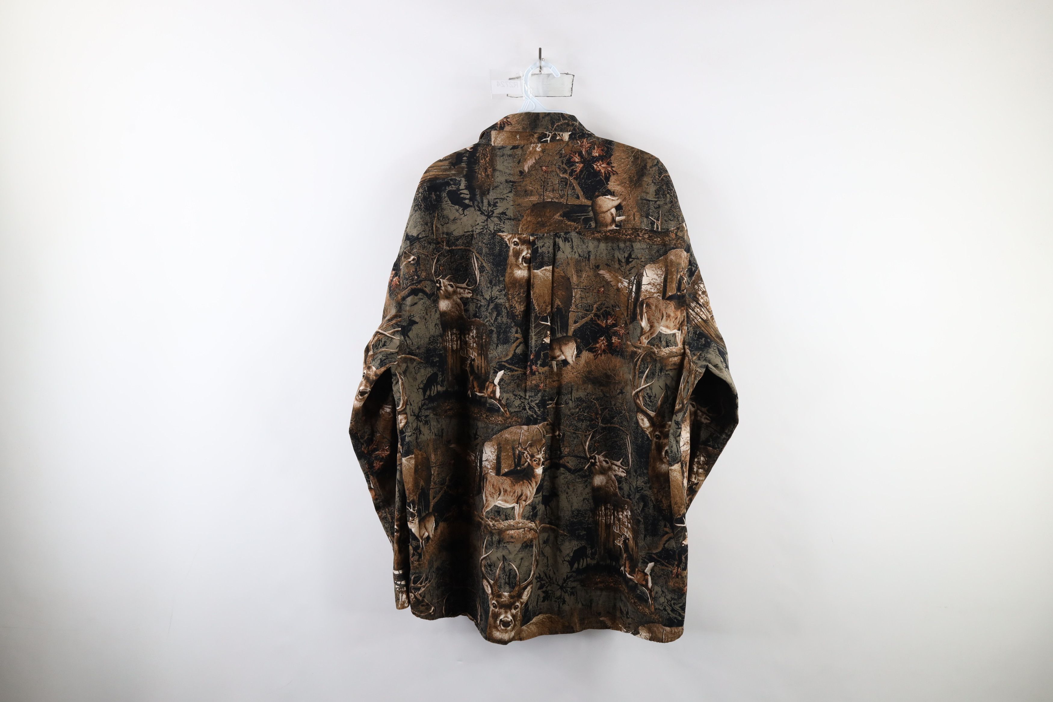 Vintage Vintage 90s Deer Buck All Over Print Button Down Shirt Size US XXL / EU 58 / 5 - 13 Thumbnail