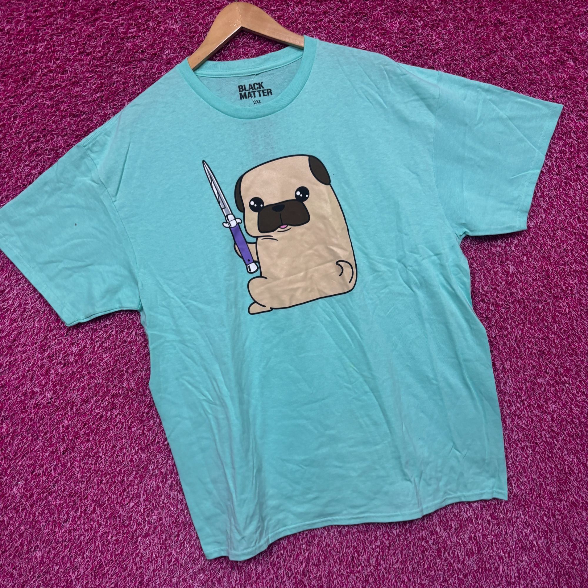 Other Pug with a switchblade Cute But Dangerous T-shirt size 2XL Size US XXL / EU 58 / 5 - 2 Thumbnail