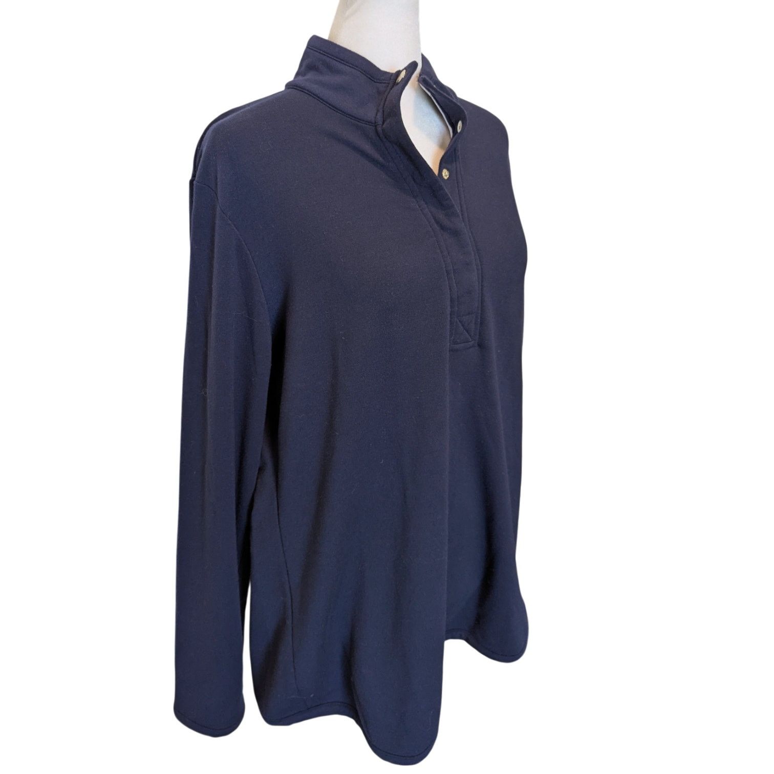 Other Fairway & Greene Kate Oldschool Navy Blue Snap Sweatshirt Size XL / US 12-14 / IT 48-50 - 4 Thumbnail