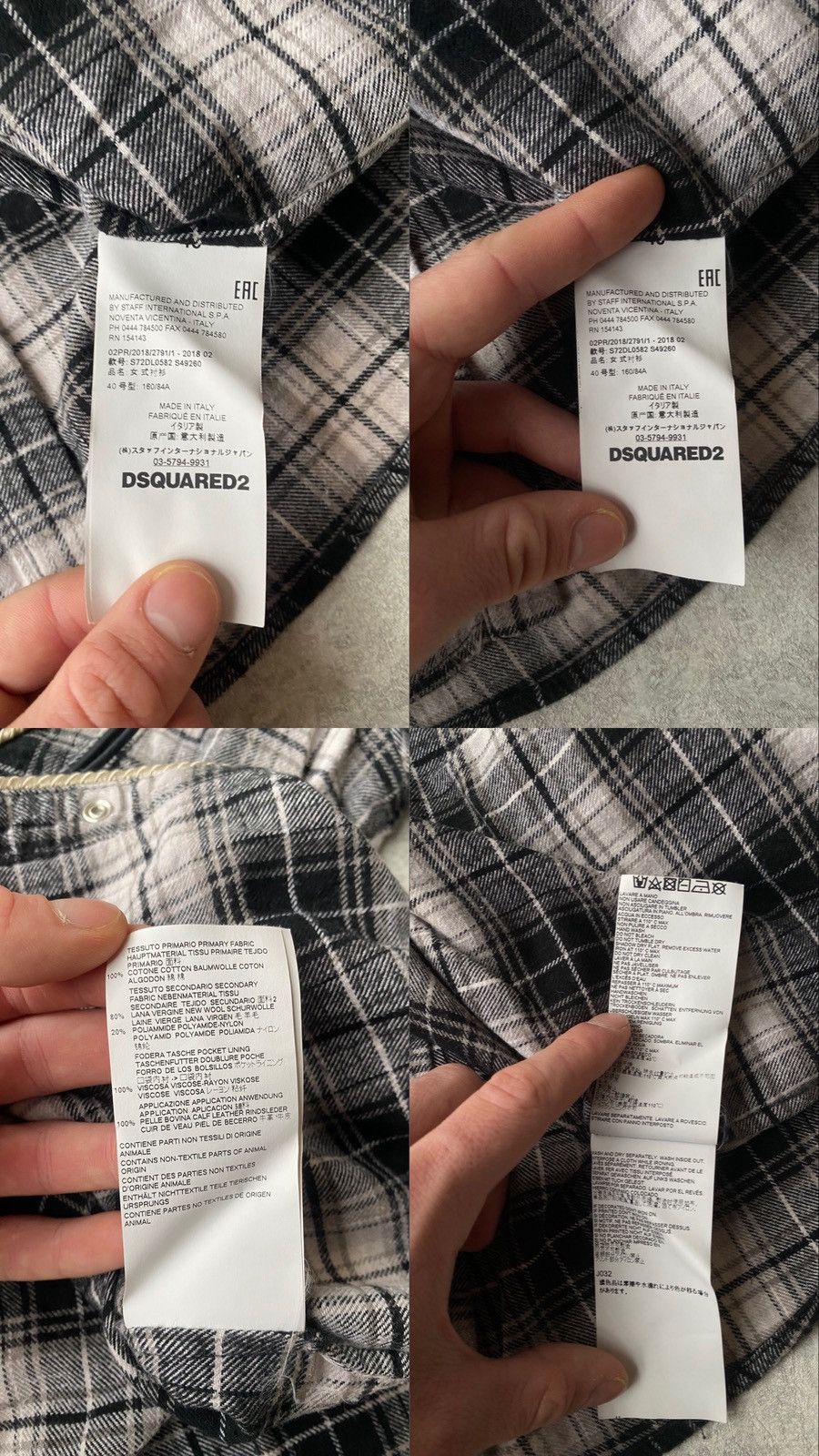 Dsquared2 RRP1335$ Dsquared2 Western Check Button Up Shirt Size S / US 4 / IT 40 - 10 Thumbnail