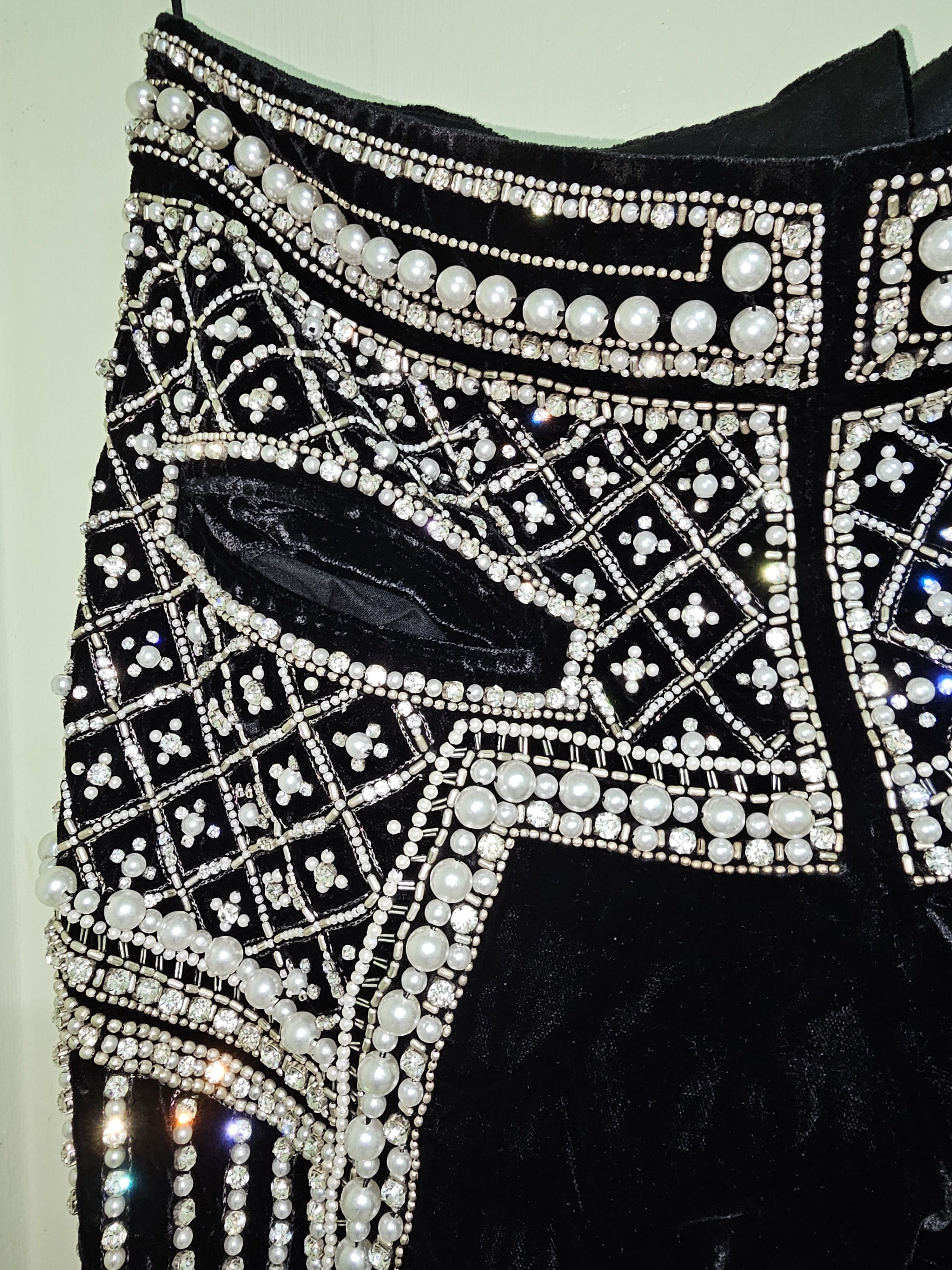 Balmain Balmain super rare 12FW baroque pearl embellished pants Size 30" / US 8 / IT 44 - 4 Thumbnail
