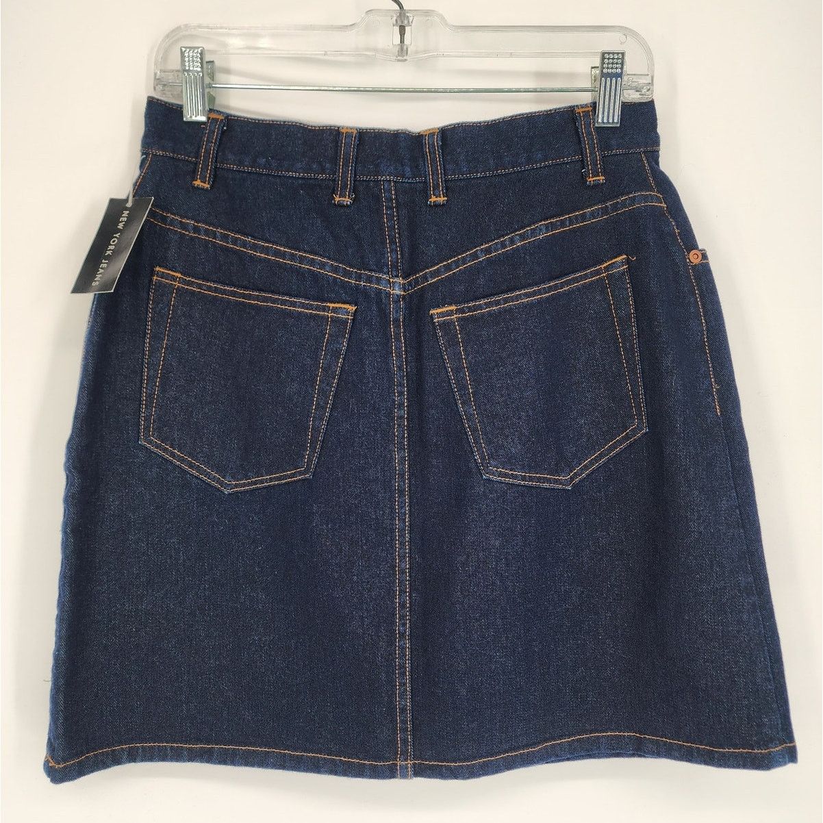 Other New York & Company NY Jeans Denim Skirt Dark Wash Size 8 NWT Size 30" / US 8 / IT 44 - 3 Thumbnail