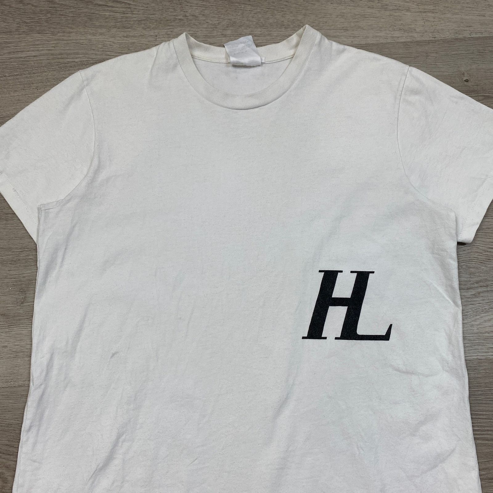 Helmut Lang Helmut Lang HL Logo Crew SS T Shirt XL Minimalist Streetwear Size US XL / EU 56 / 4 - 2 Thumbnail